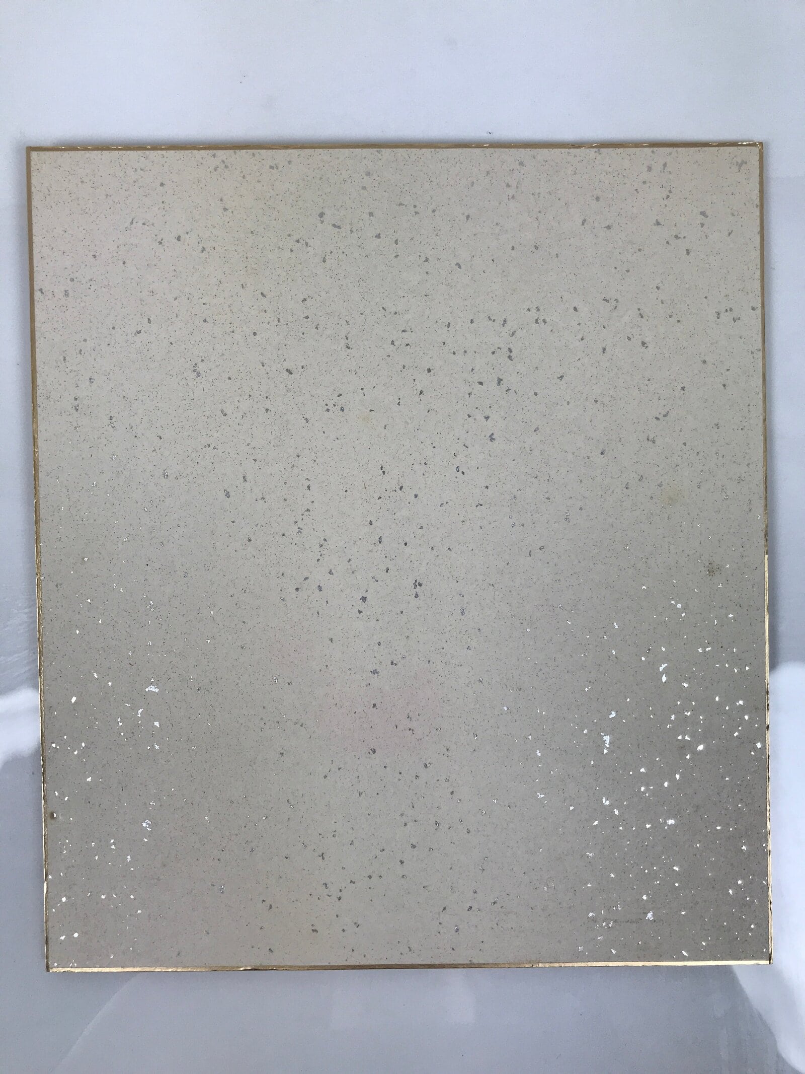 Japanese Shikishi Art Board Oshie Silk Fabric Vtg Kimono Woman Geisha Mask A779