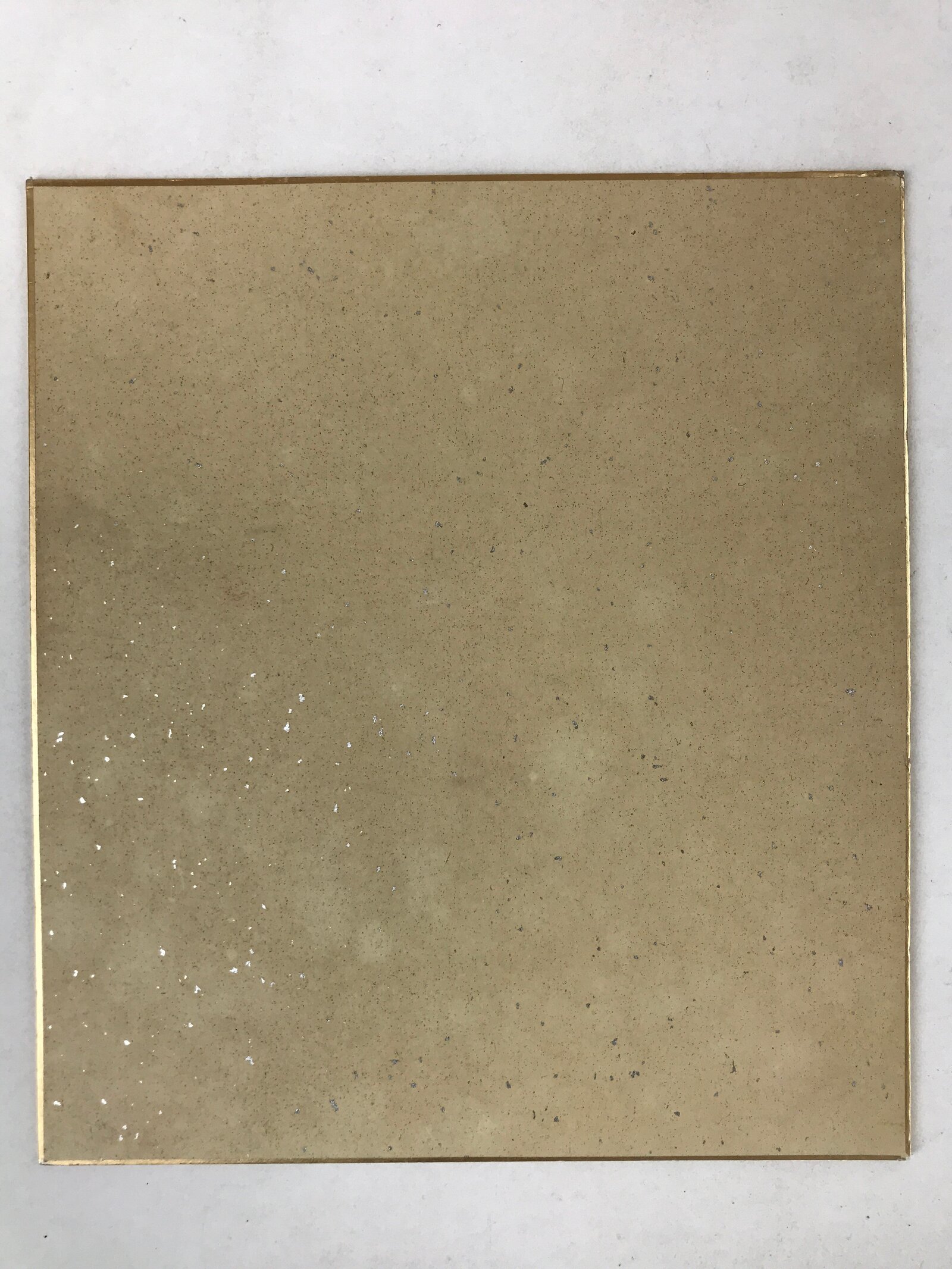 Japanese Shikishi Art Board Painting Orange Black Persimmons Fruit Tree A590