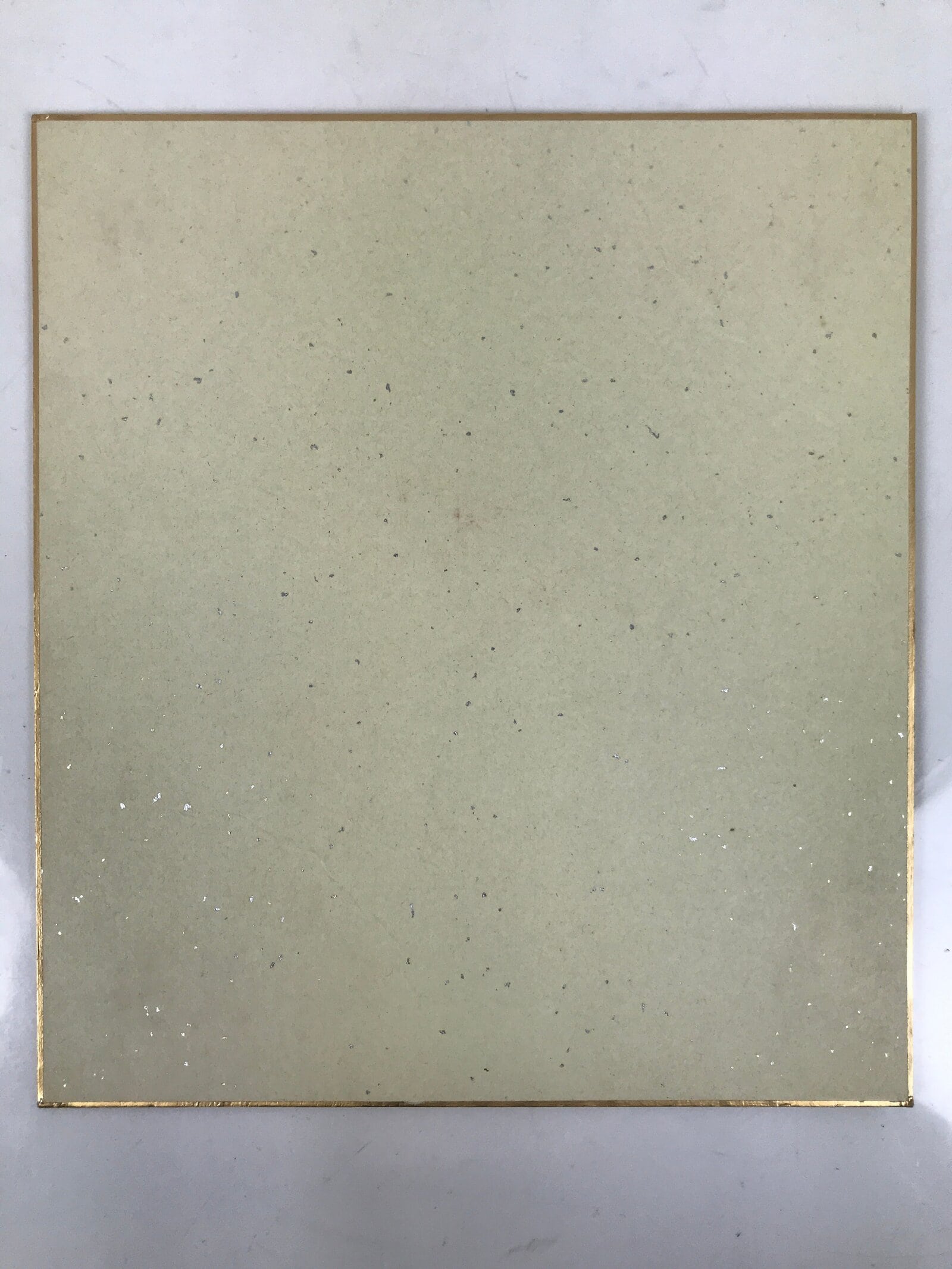 Japanese Shikishi Art Board Painting Vtg Crab Gray White Black Sumie Family A717