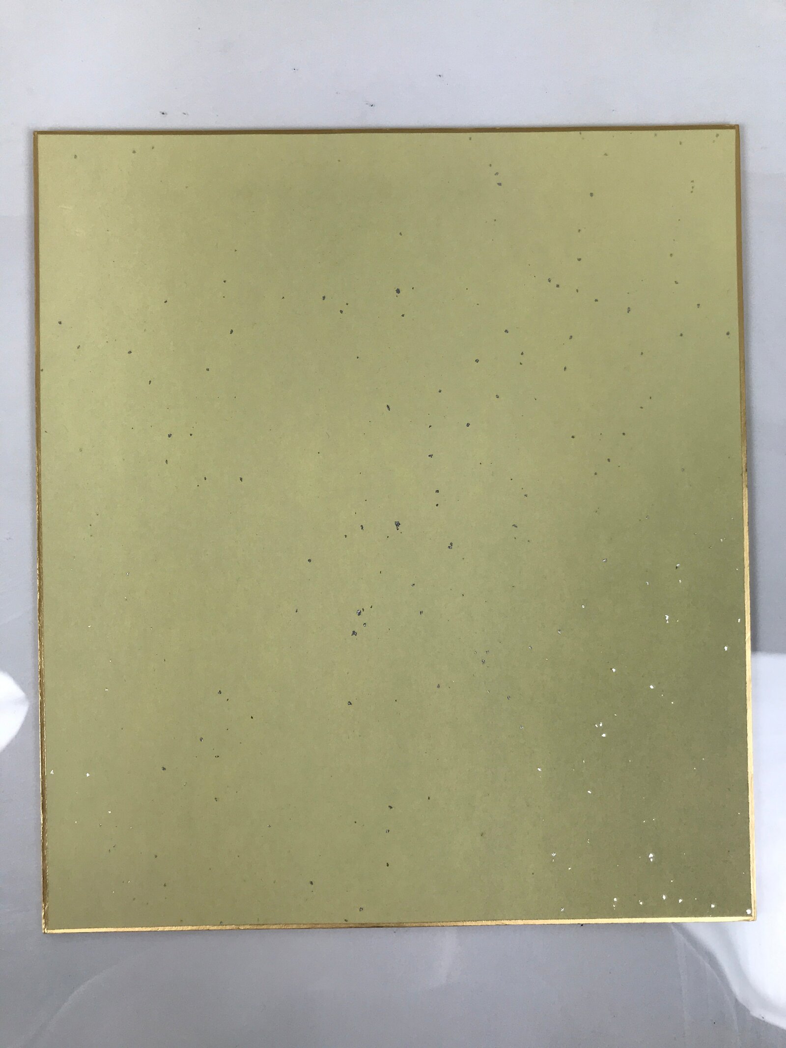 Japanese Shikishi Art Board Reproduction Tiger Calligraphy Idiom Good Omen A801