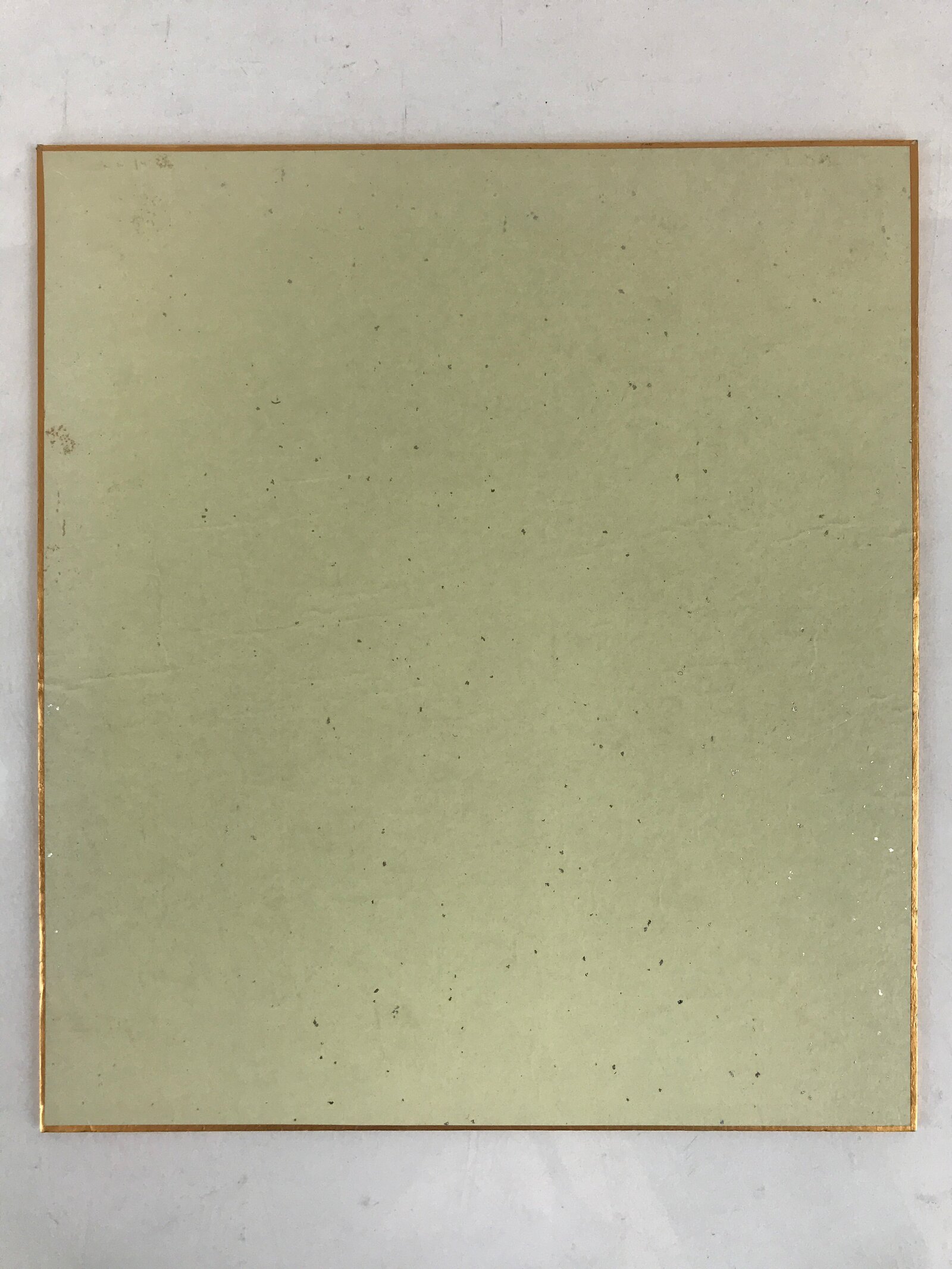 Japanese Shikishi Art Board Vtg Art Painting Nihonga Picture Display Twin Arch 1