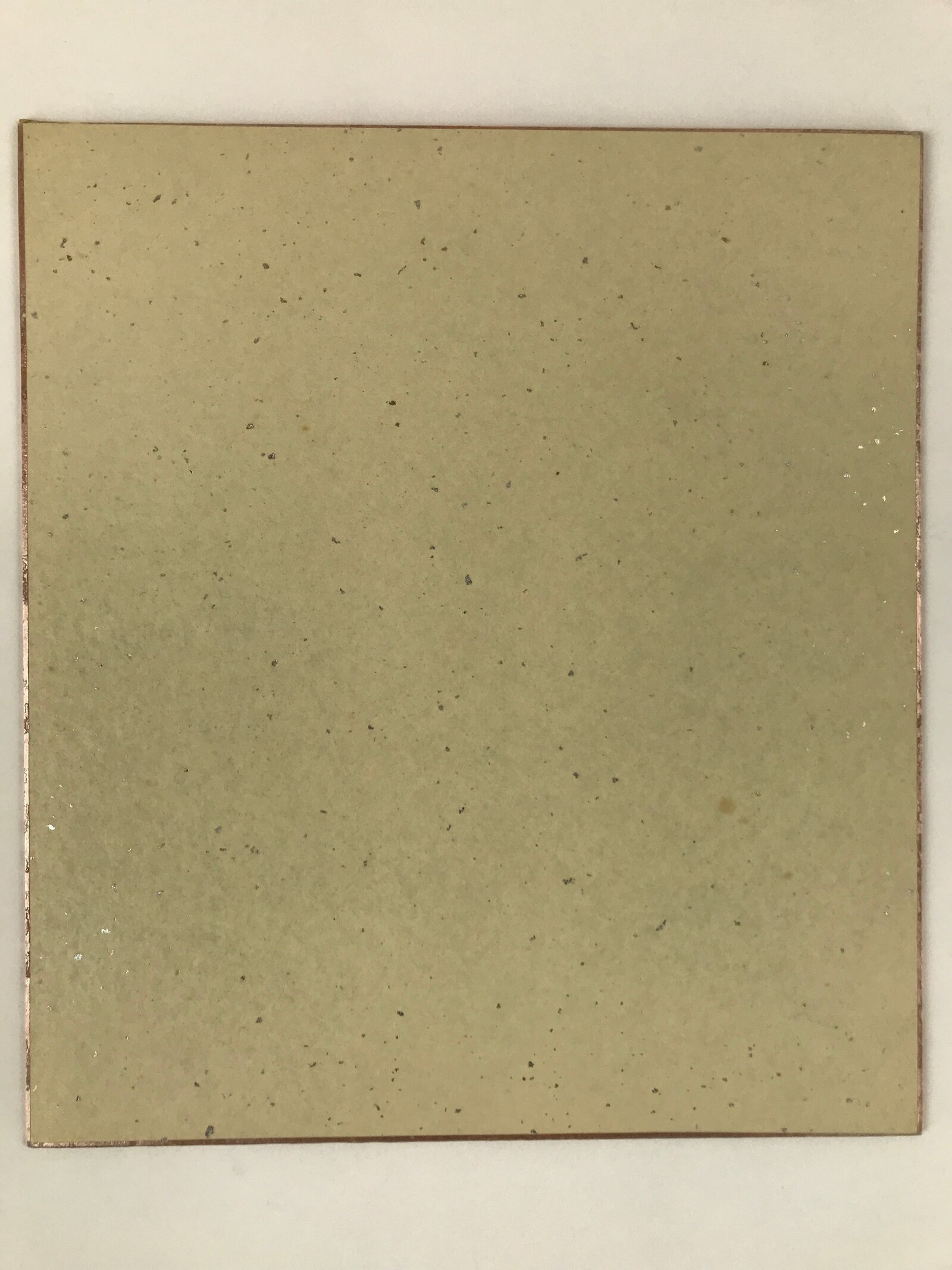 Japanese Shikishi Art Board Vtg Mikan Orange Fruit Blue Black Green A639