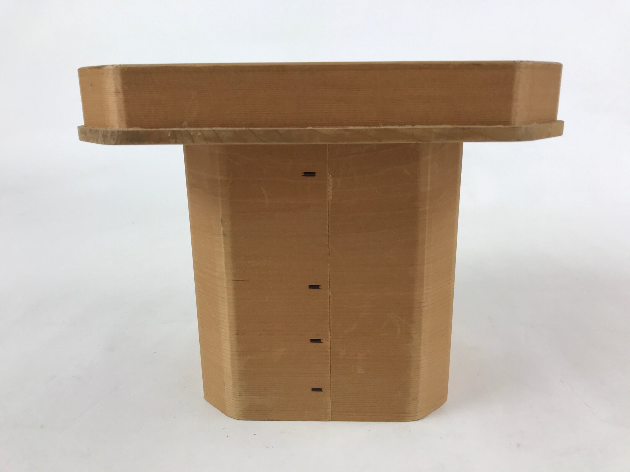 Japanese Shinto Buddhist Wooden Offering Tray Sanbou Vtg Sanpo Altar Brown BA150