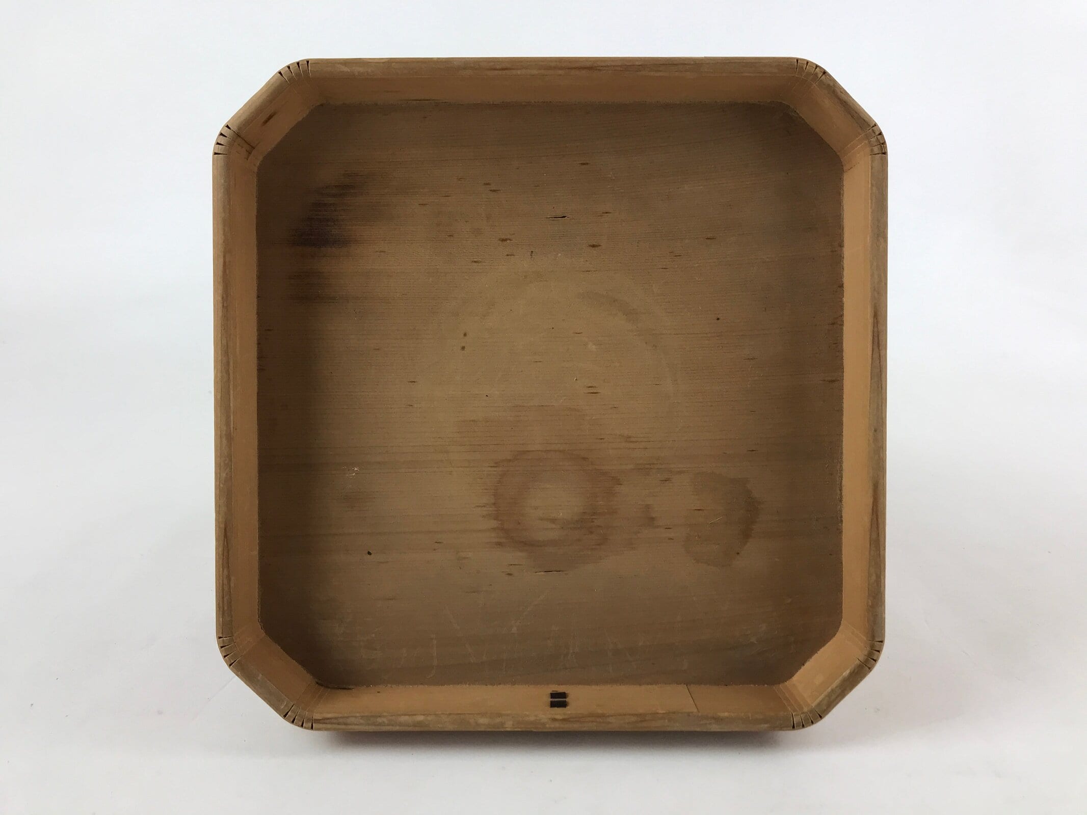 Japanese Shinto Buddhist Wooden Offering Tray Sanbou Vtg Sanpo Altar Brown BA150