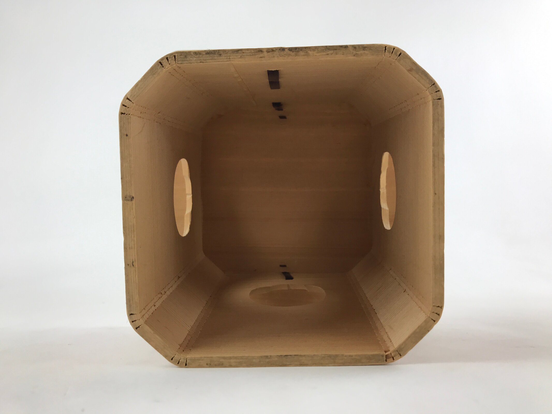 Japanese Shinto Buddhist Wooden Offering Tray Sanbou Vtg Sanpo Altar Brown BA150