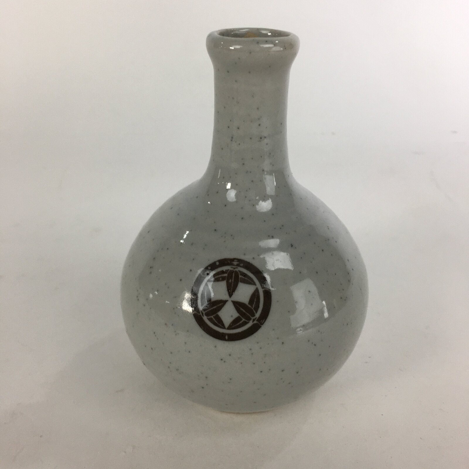 Japanese Shinto Sake Bottle Vtg Porcelain Masumida Shrine Omiki Tokkuri BU466