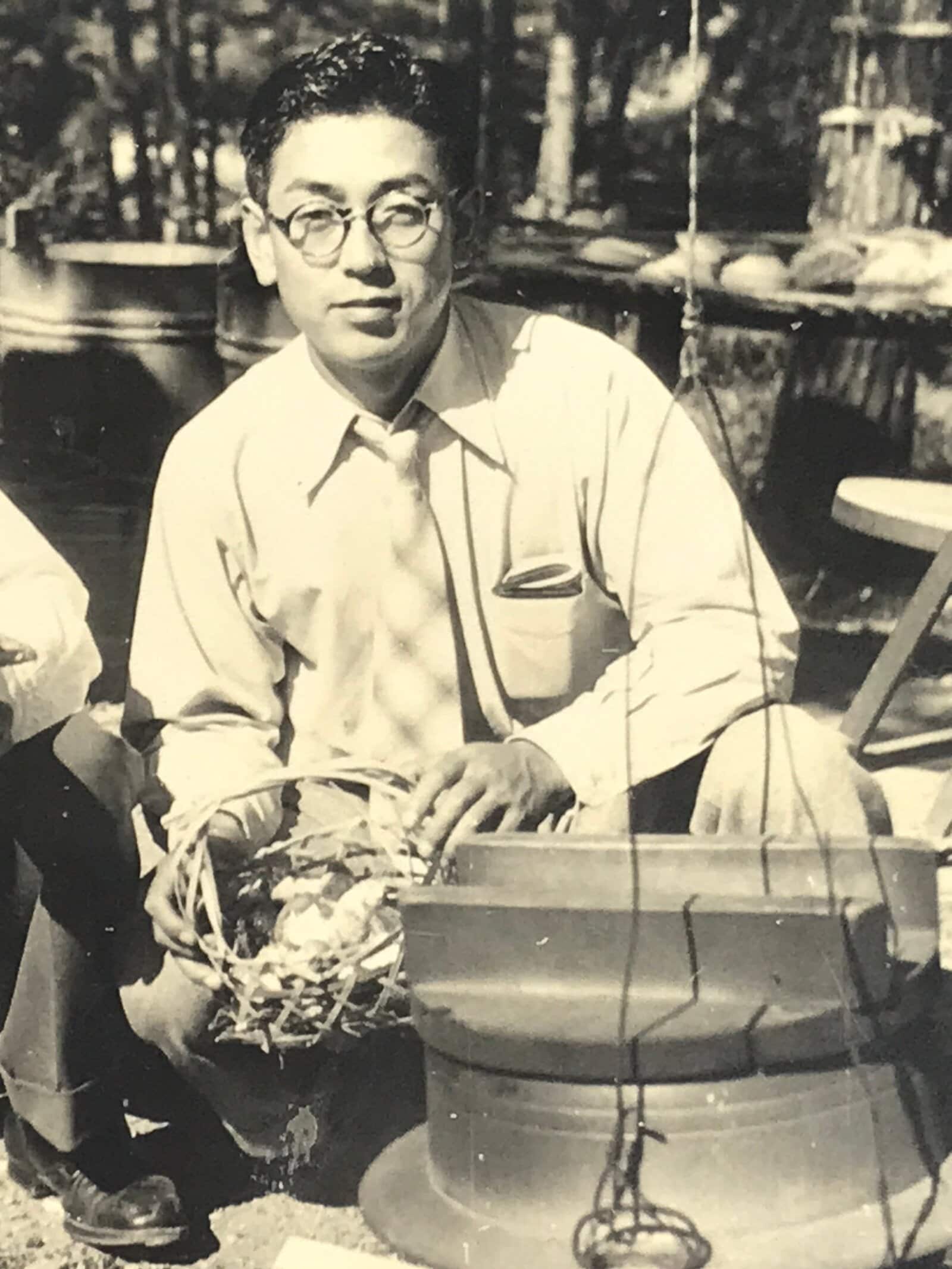 Japanese Showa Business Men Company Celebration Photograph Vtg Sepia Tone PH215