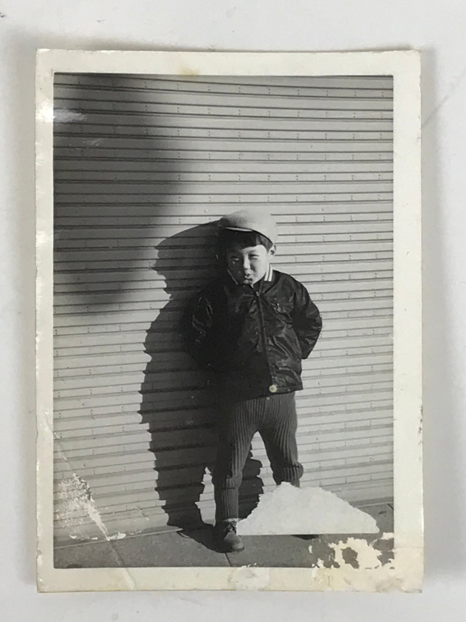 Japanese Showa Era Young Boy Photograph Vtg Daily Life Child Black White PH243