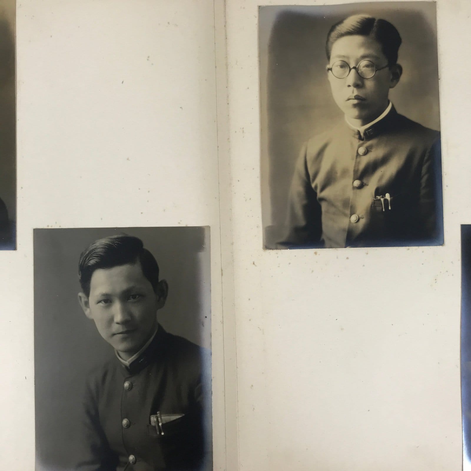 Japanese Showa Private Photo Album C1940 Vtg Law Student Family Portrait AB129