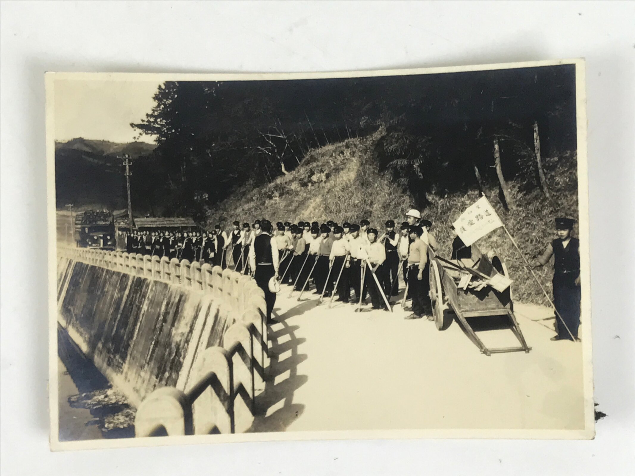 Japanese Showa School Students Photograph Daily Life Road Work Black White PH152