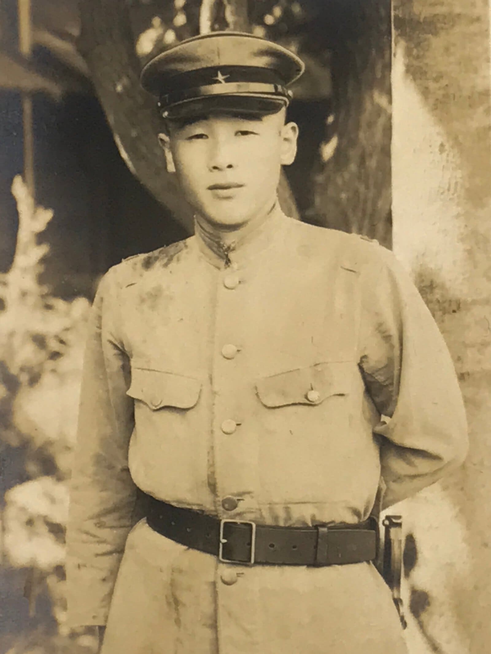Japanese Showa Soldier Portrait Military Photograph Vtg Young Man Sepia PH255