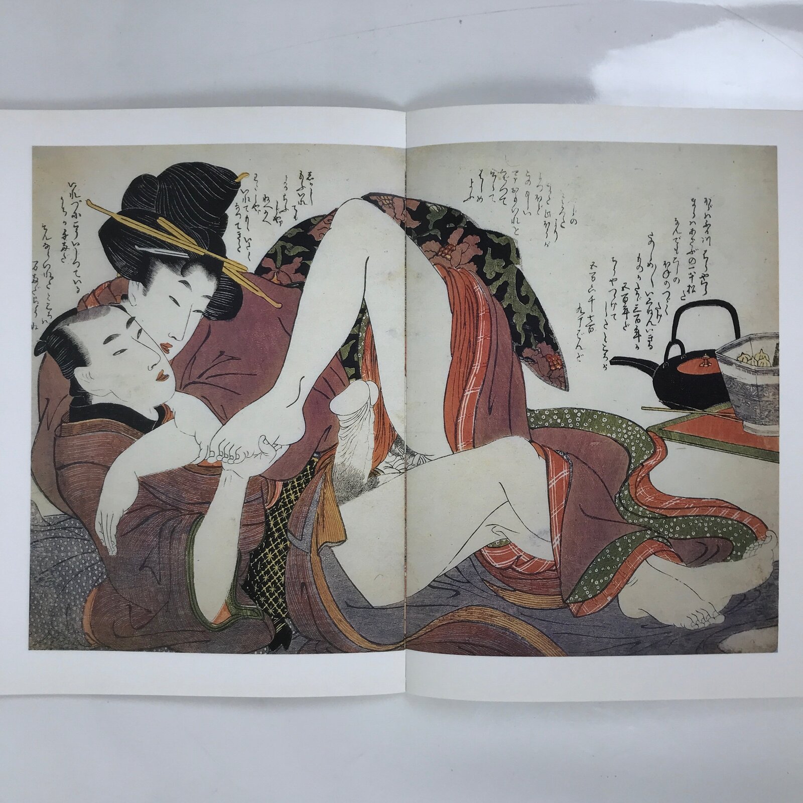 Japanese Shunga Ukiyoe Erotic Art Information Book Utamaro Woodblock Print FL411