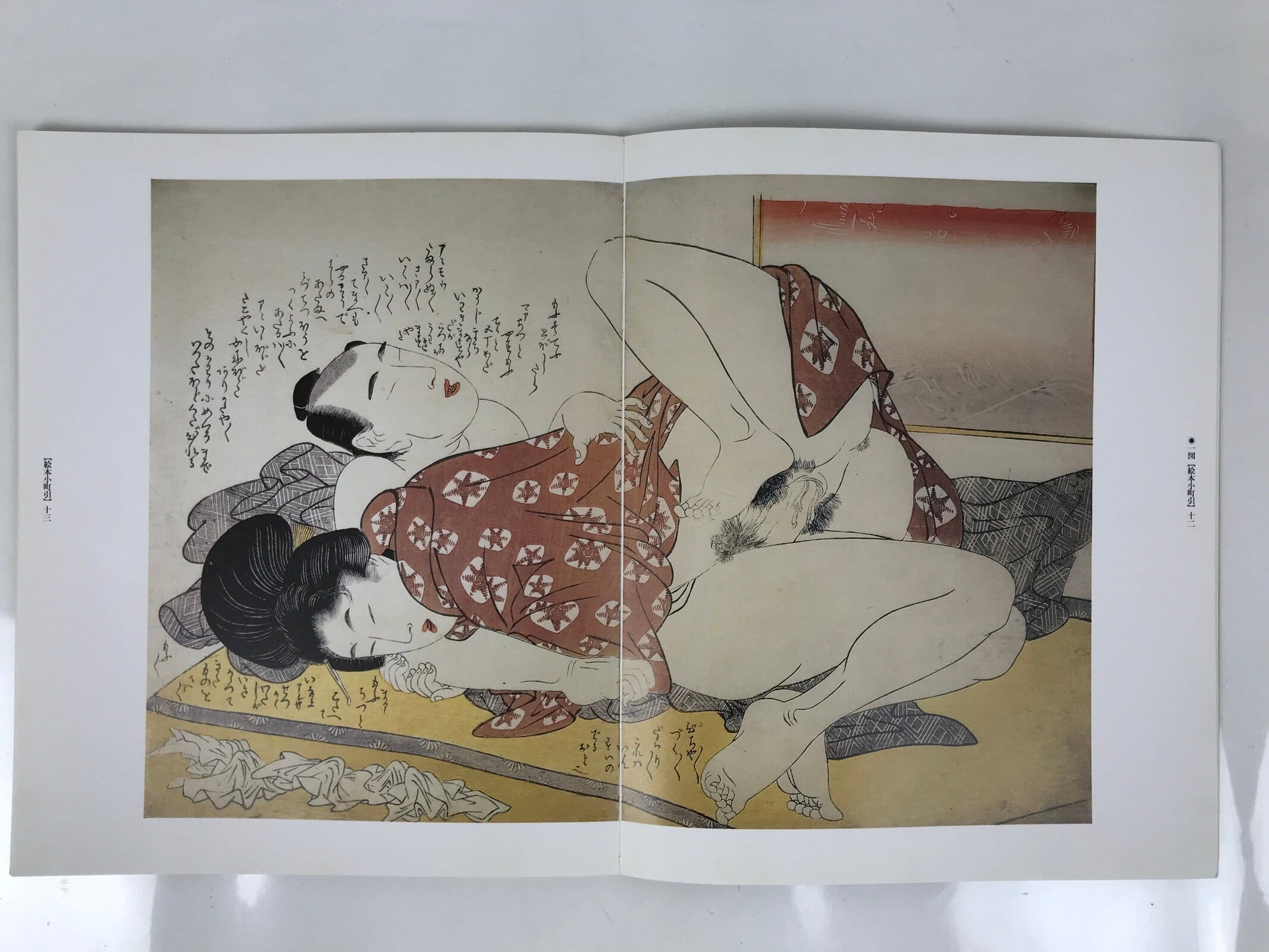 Japanese Shunga Ukiyoe Erotic Art Information Book Utamaro Woodblock Print FL411