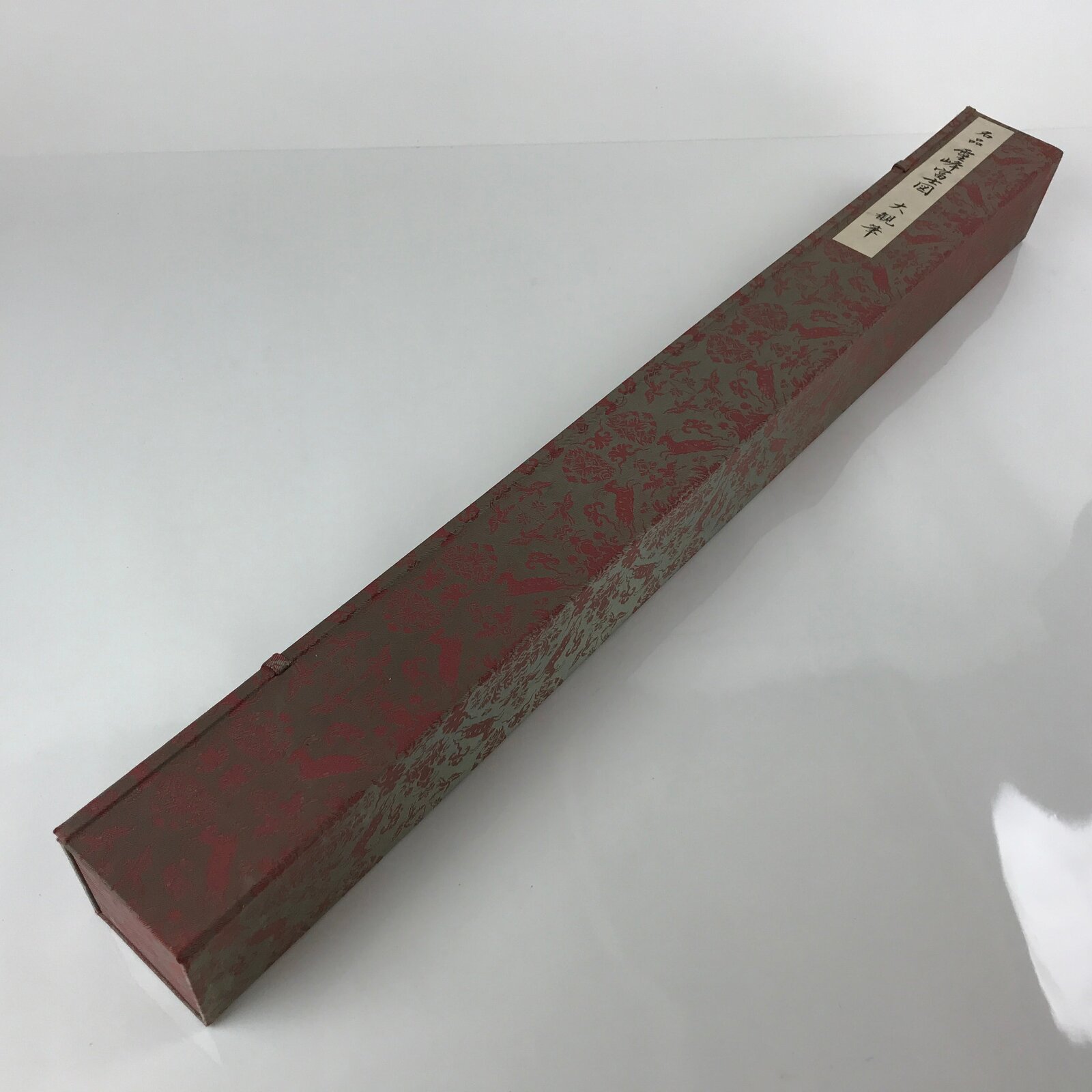 Japanese Silk Fabric Hanging Scroll Box Kakejiku Hako Inside Length 72cm SB293