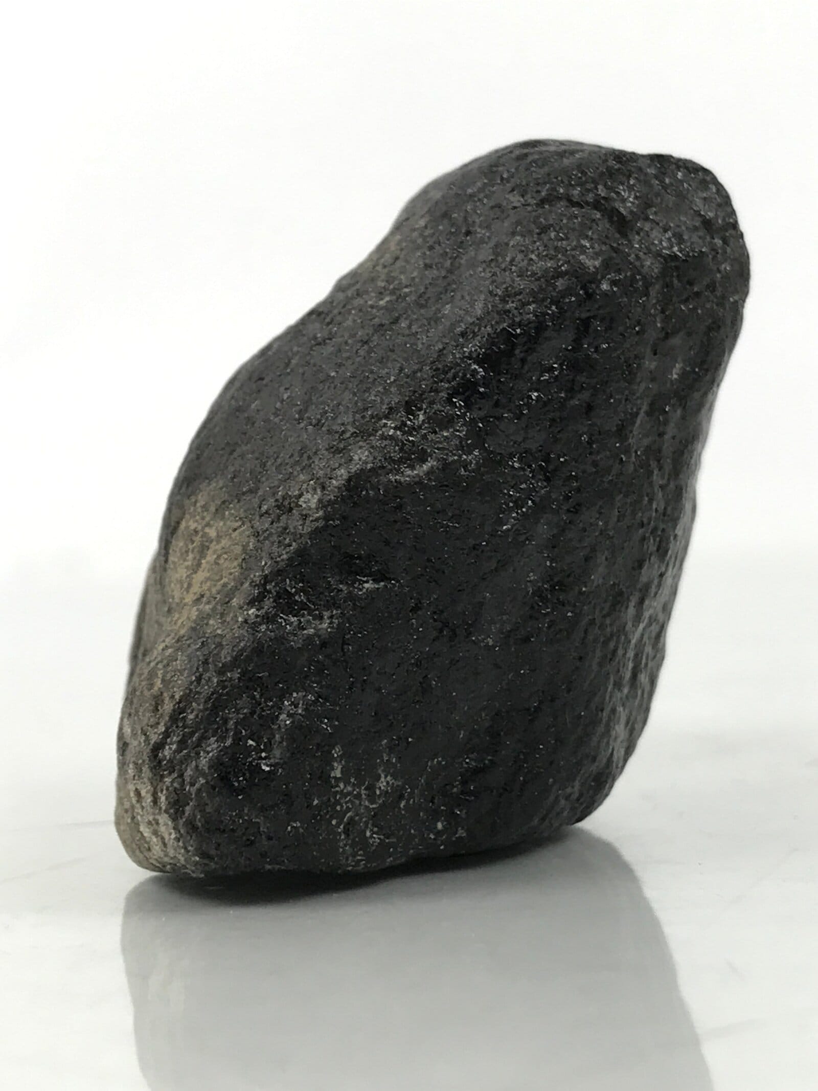 Japanese Small Viewing Stone Suiseki Vtg Zen Buddhist Black JK861