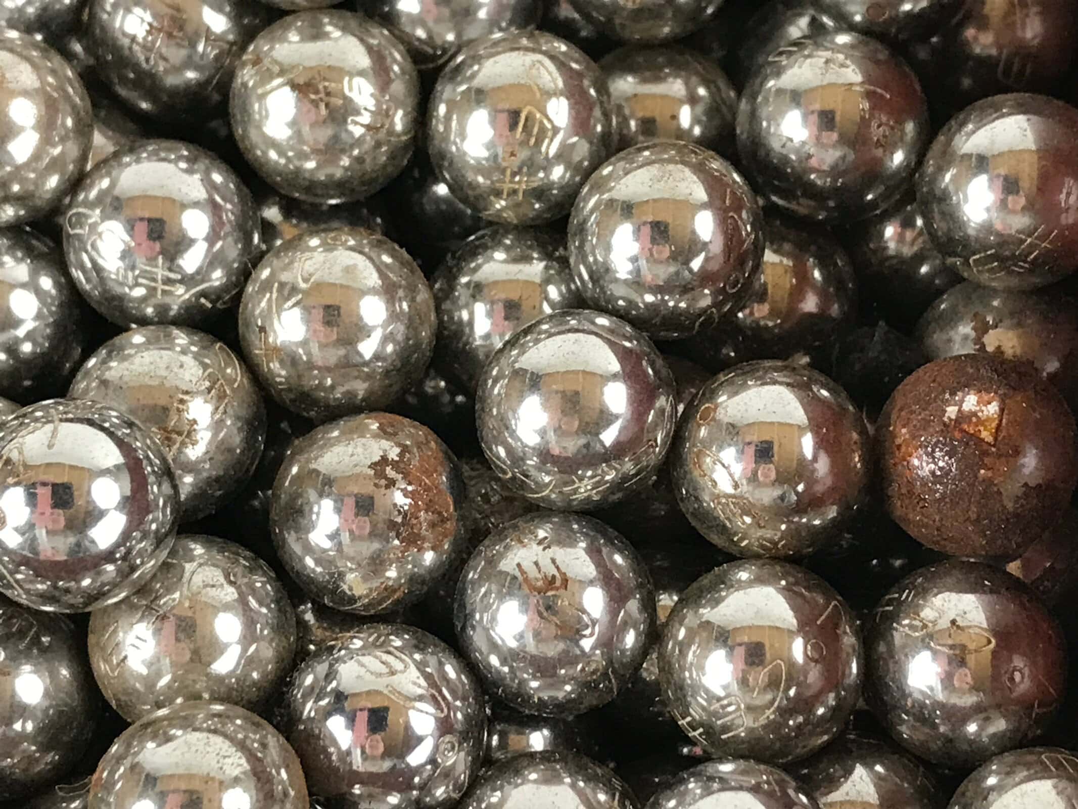 Japanese Steel Pachinko Balls Vtg Slot Game Metal Pieces Variety Silver JK669