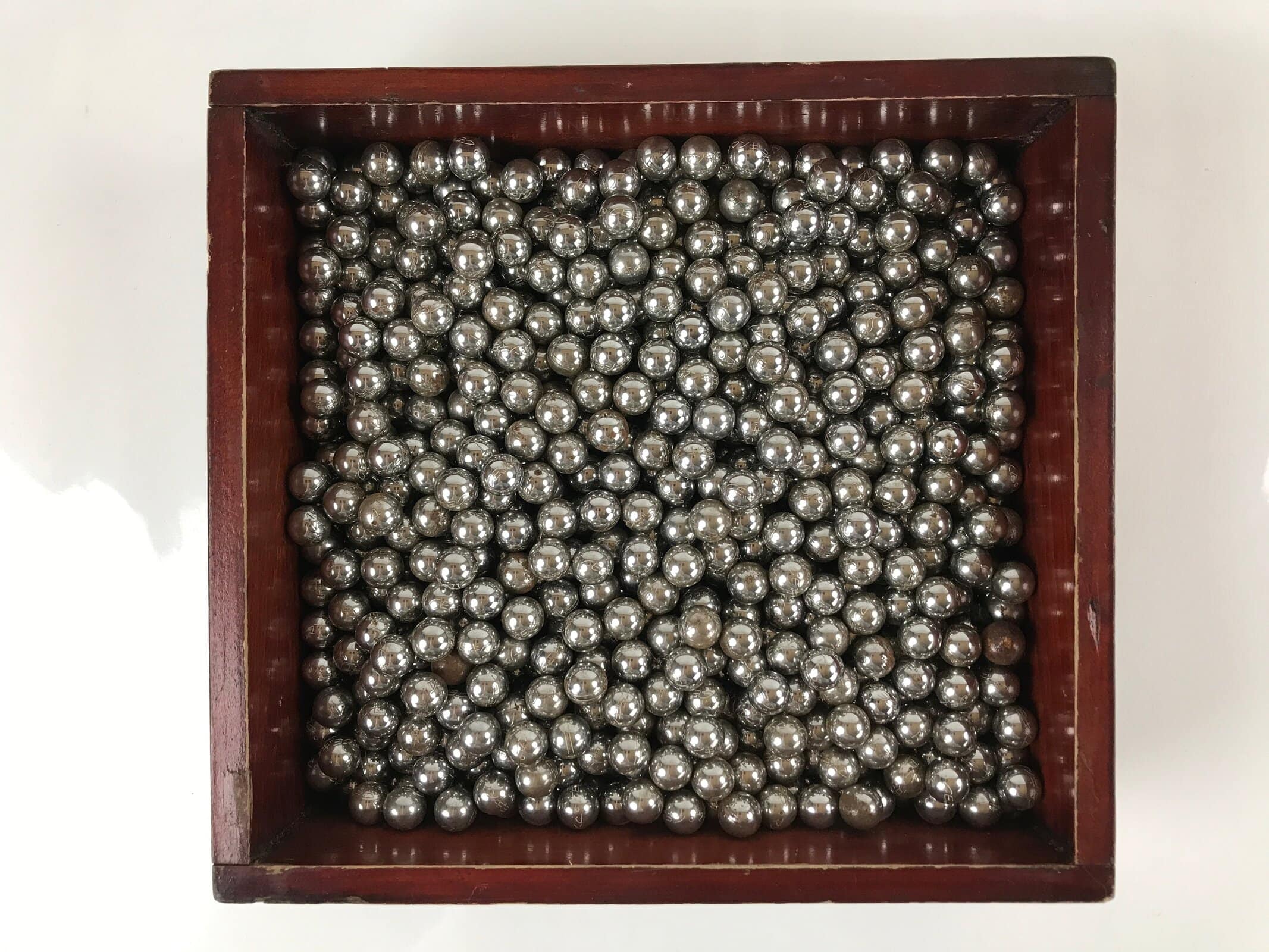 Japanese Steel Pachinko Balls Vtg Slot Game Metal Pieces Variety Silver JK669