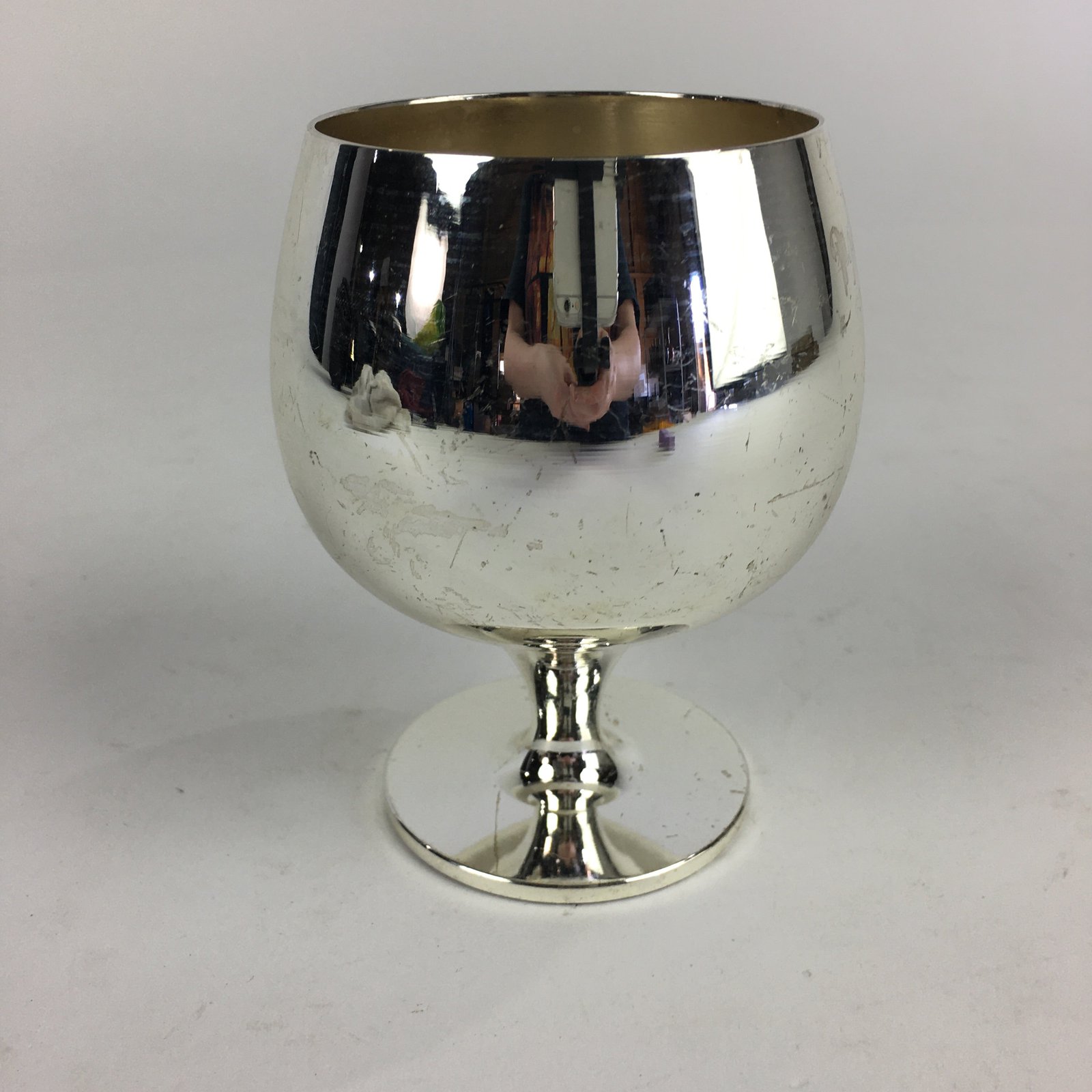 Japanese Sterling Silver Wine Glass Vtg Liquors Glass Wedding Present JK350