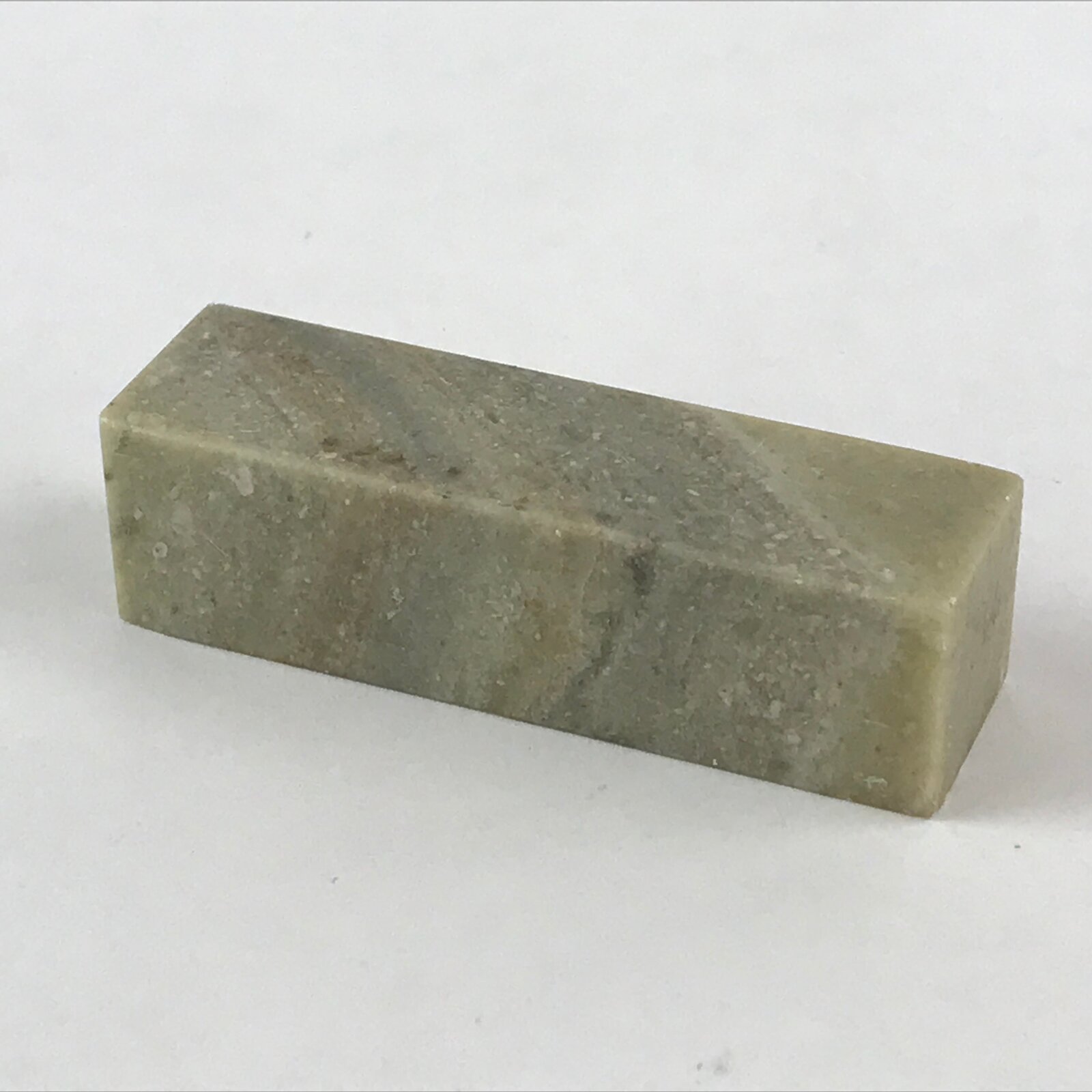 Japanese Stone Stamp Seal Hanko Inkan Vtg Raw Material Carving HS181