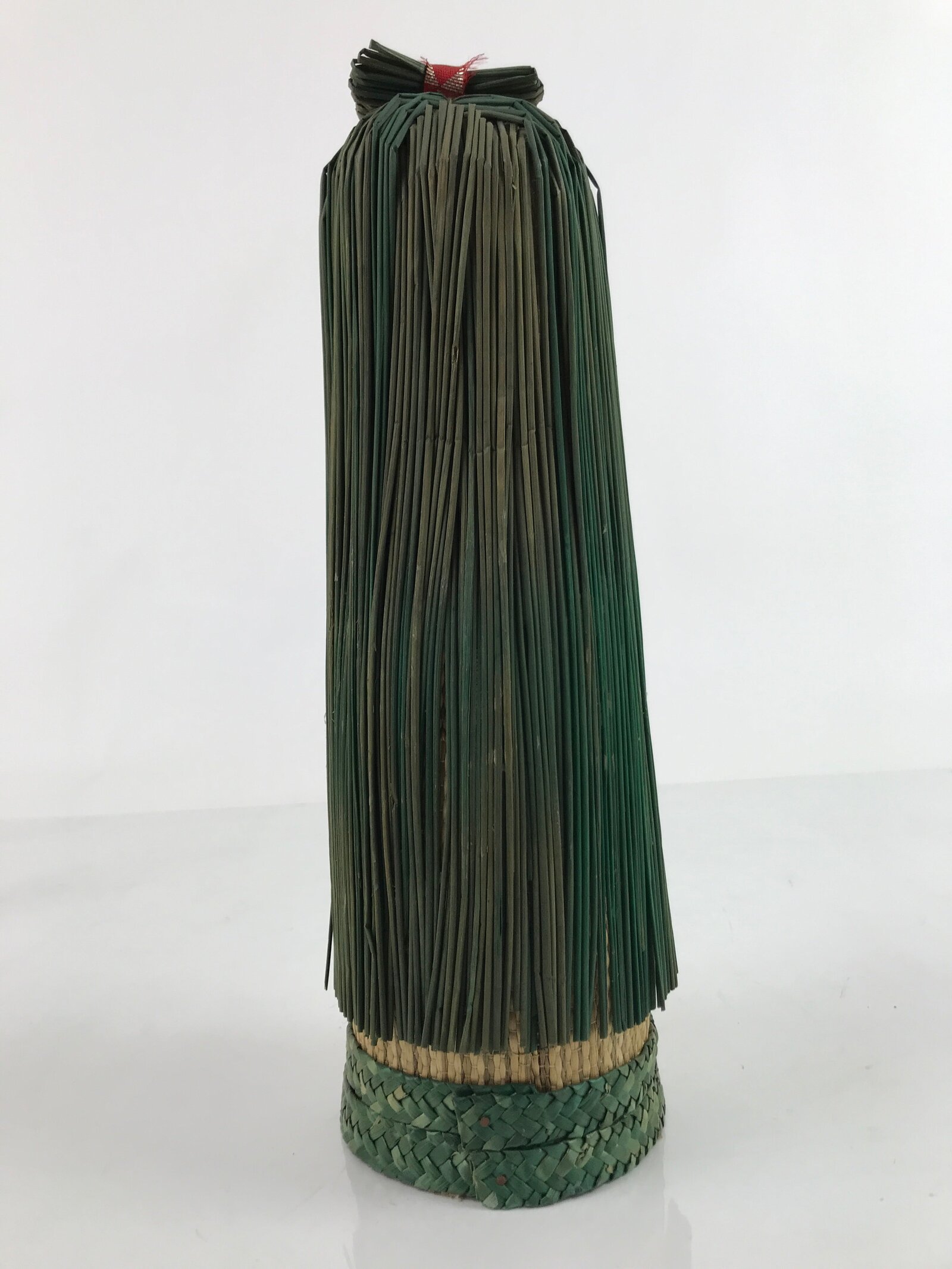 Japanese Straw Kokeshi Doll Figure Vtg Traditional Handmade Toy Flowers KF700