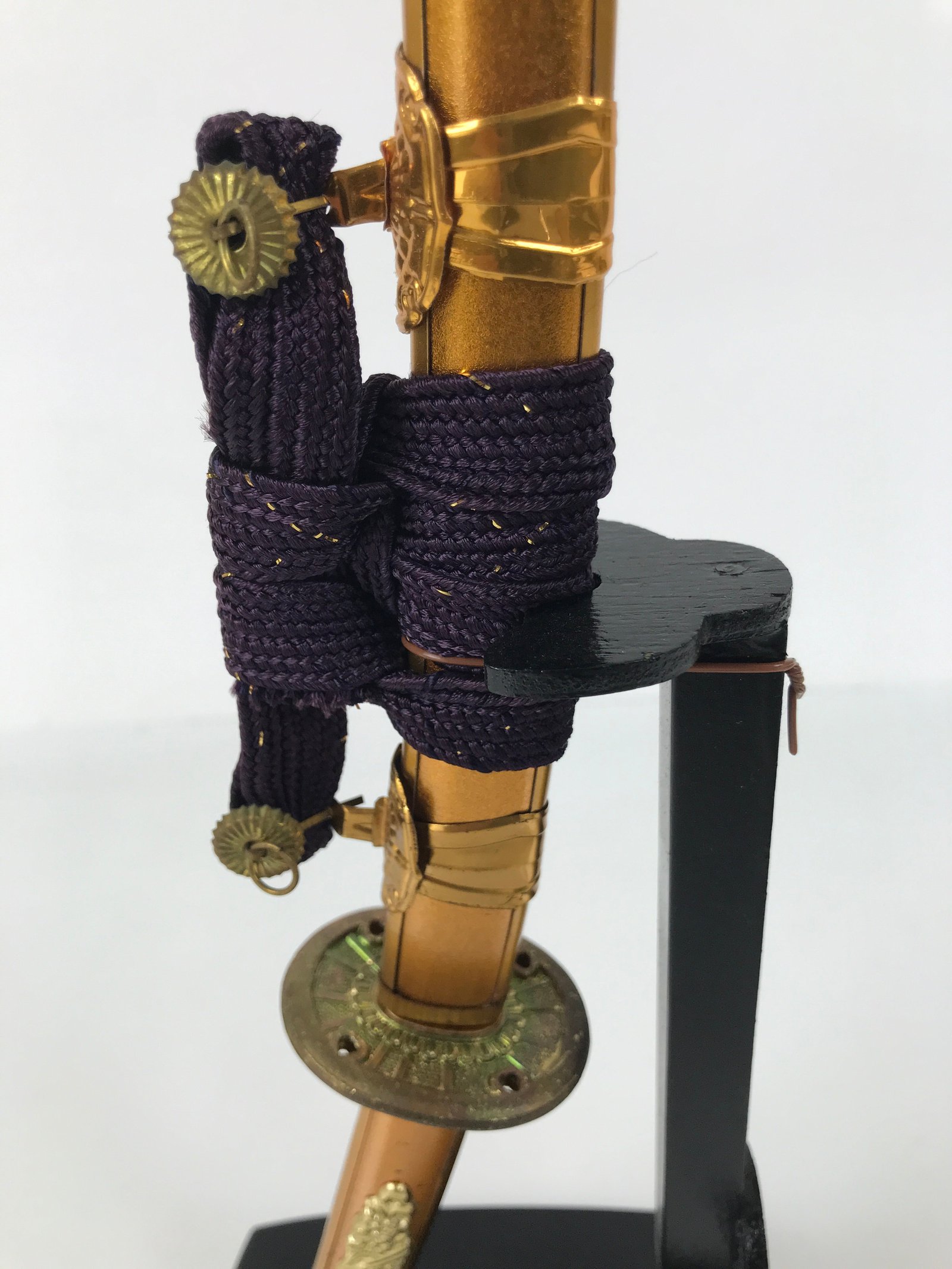 Japanese Sword Bow Arrow Hamayumi Display Stand Vtg Boys Day New Year ID652