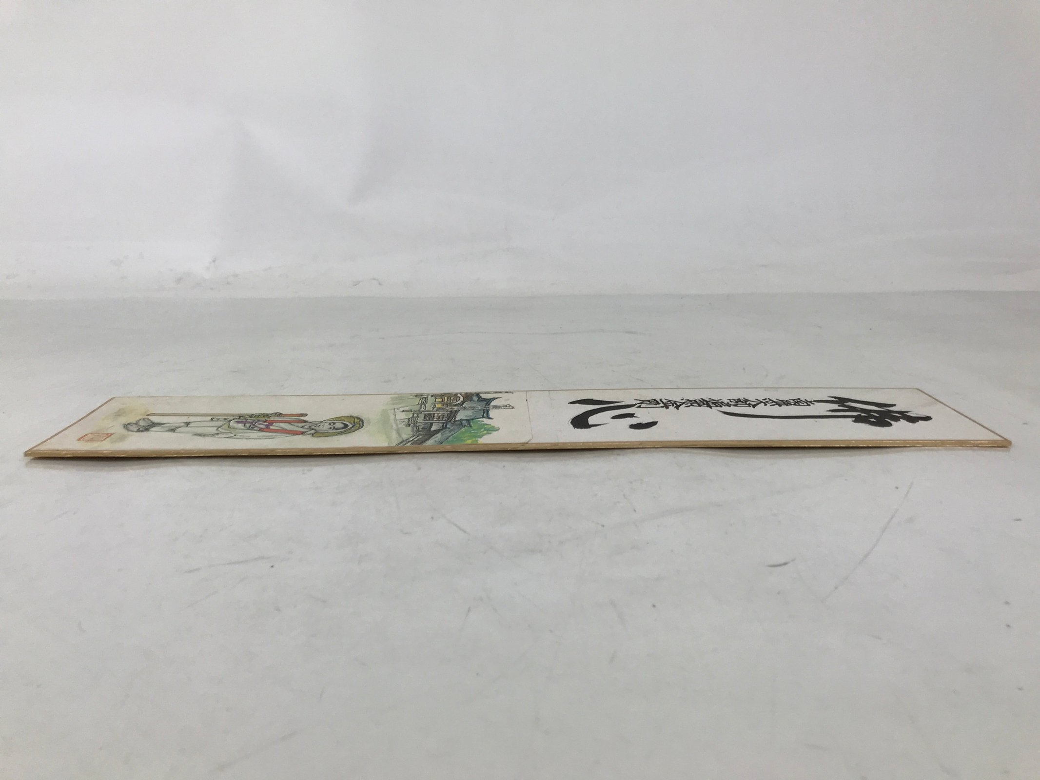 Japanese Tanzaku Shikishi Art Board Buddhist Shikoku Pilgrim Temple Sutra A751