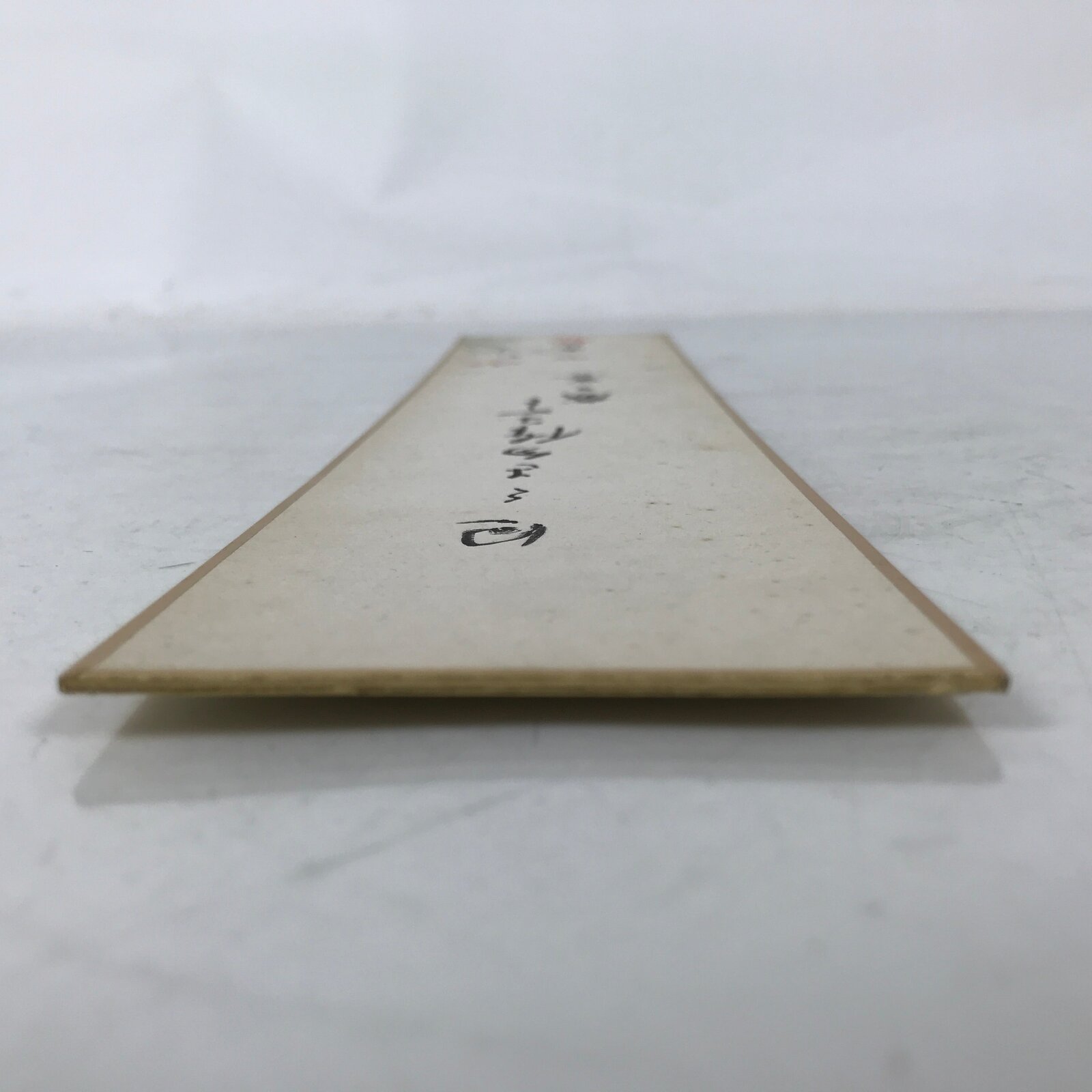 Japanese Tanzaku Shikishi Art Board Calligraphy Poem Autumn Cosmos Flower A754