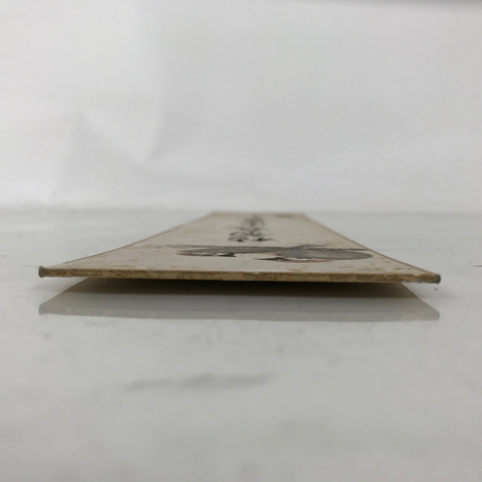 Japanese Tanzaku Shikishi Art Board Sparrow Birds Poem Master Mourning A732