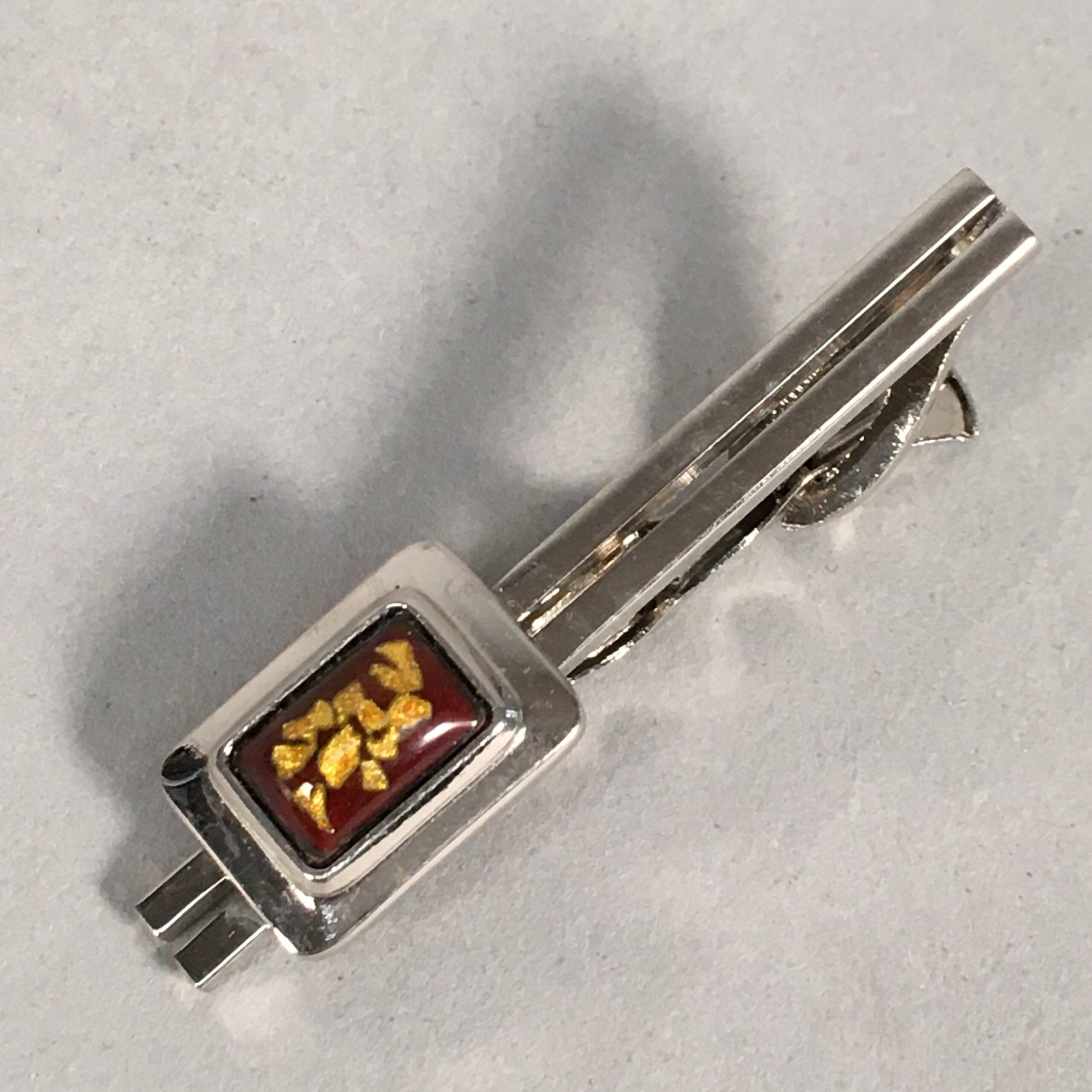Japanese Tiepin Tie Clip Tack Vtg Clothing Accessory Necktie Cloisonné JK78