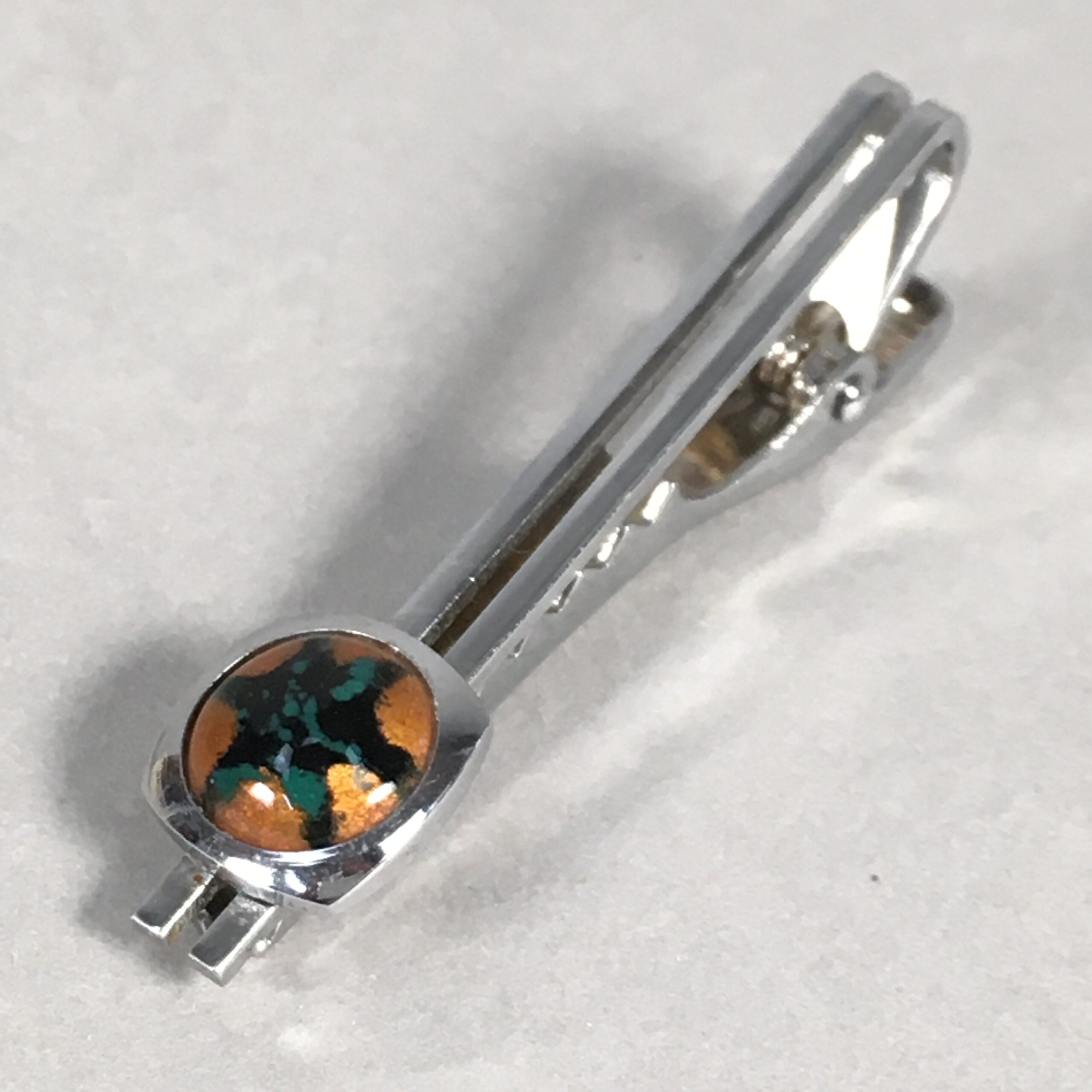 Japanese Tiepin Tie Clip Tack Vtg Clothing Accessory Necktie Cloisonné JK90