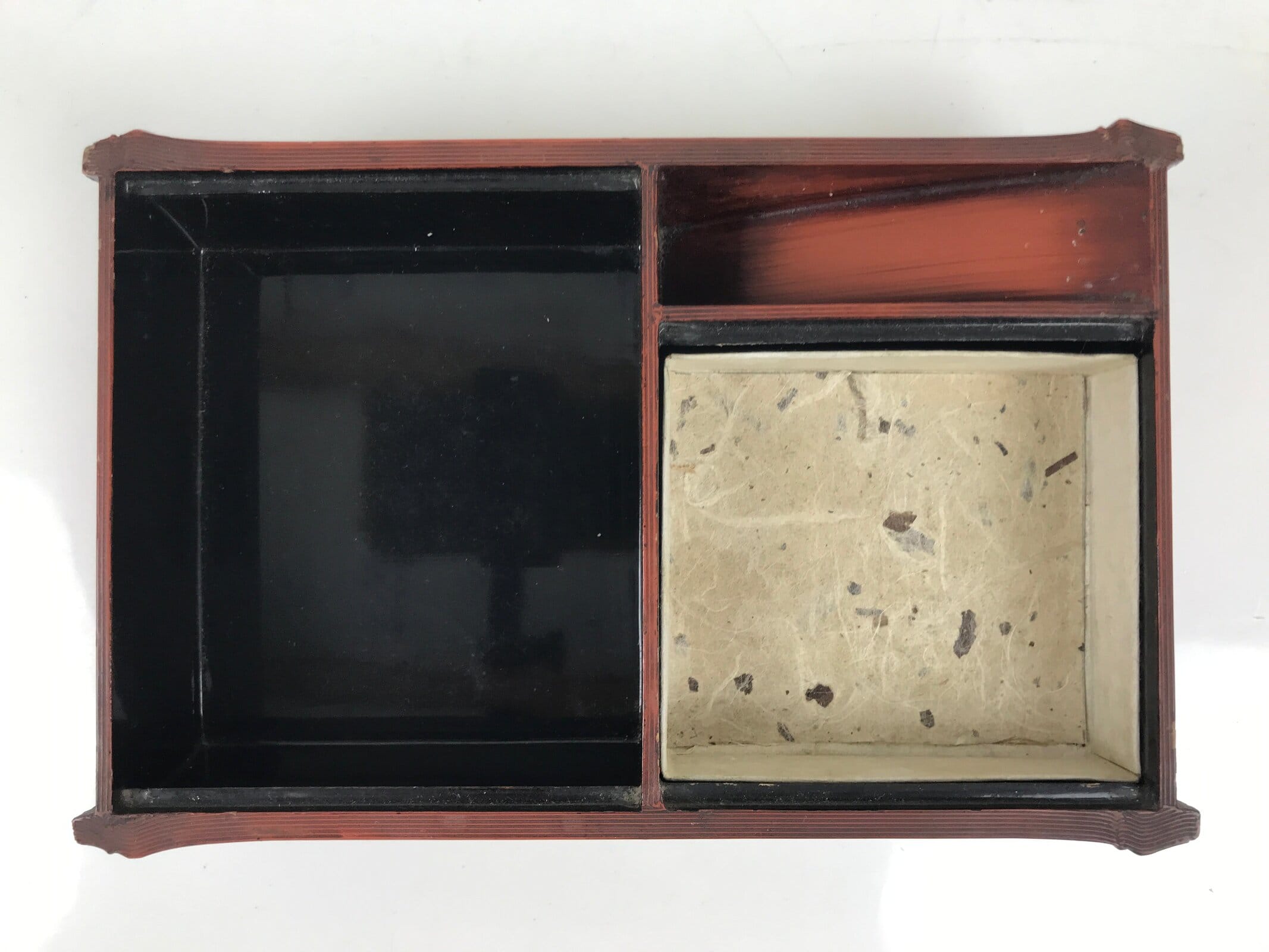 Japanese Tobacco Bon Vtg Wood Smoking Tray Container Tea Ceremony Brown L484