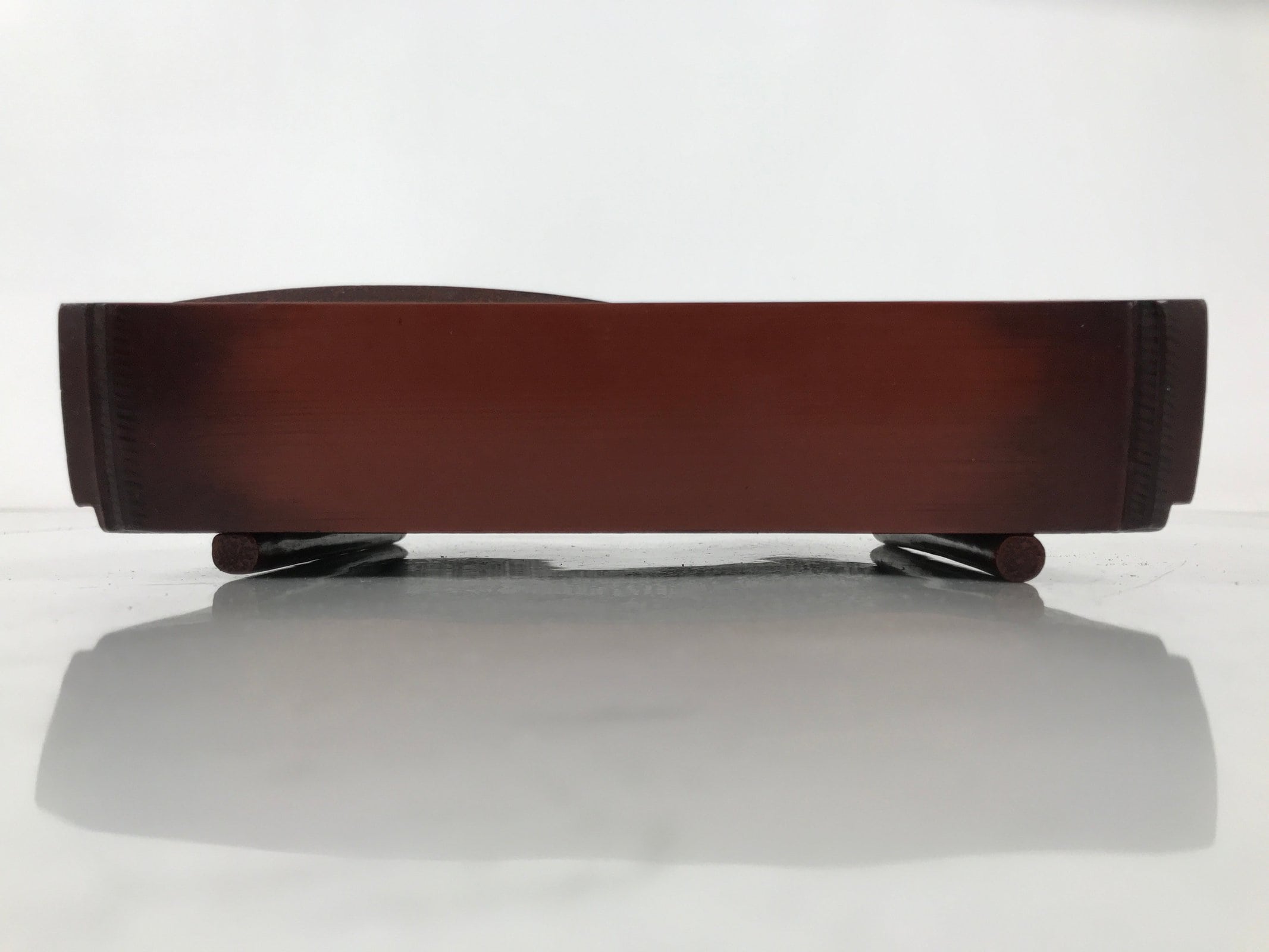 Japanese Tobacco Bon Vtg Wood Smoking Tray Container Tea Ceremony Brown L484