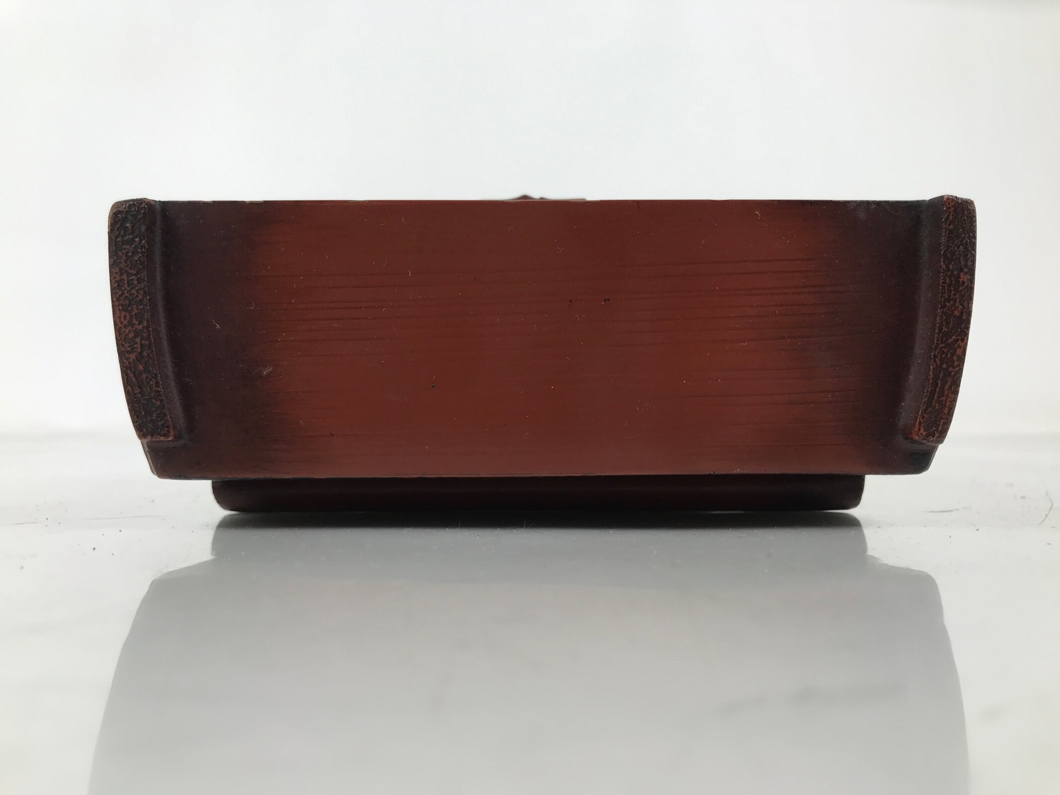 Japanese Tobacco Bon Vtg Wood Smoking Tray Container Tea Ceremony Brown L484