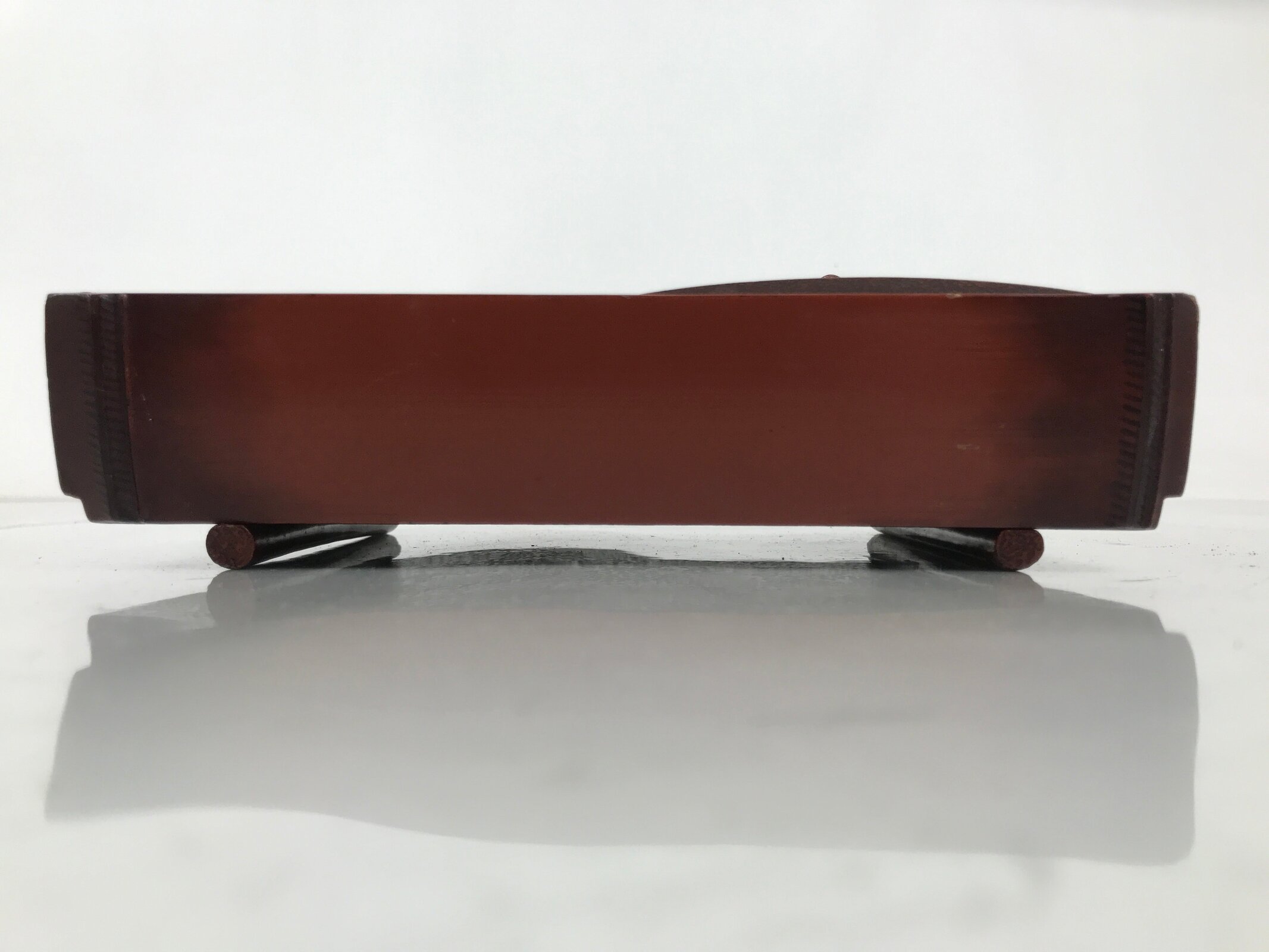 Japanese Tobacco Bon Vtg Wood Smoking Tray Container Tea Ceremony Brown L484