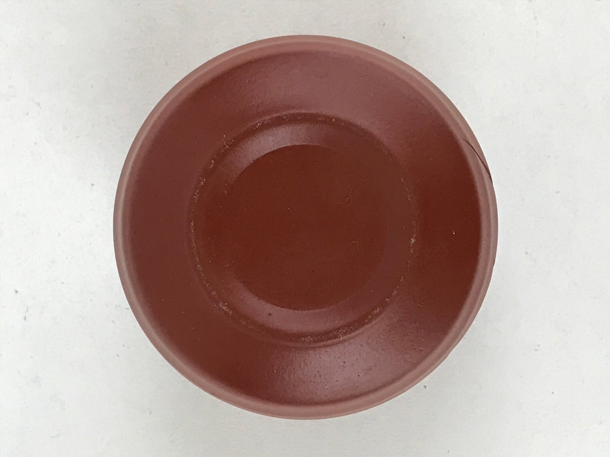 Japanese Tokoname Ware Ceramic Teacup Vtg Pottery Yunomi Brown Bamboo TC377