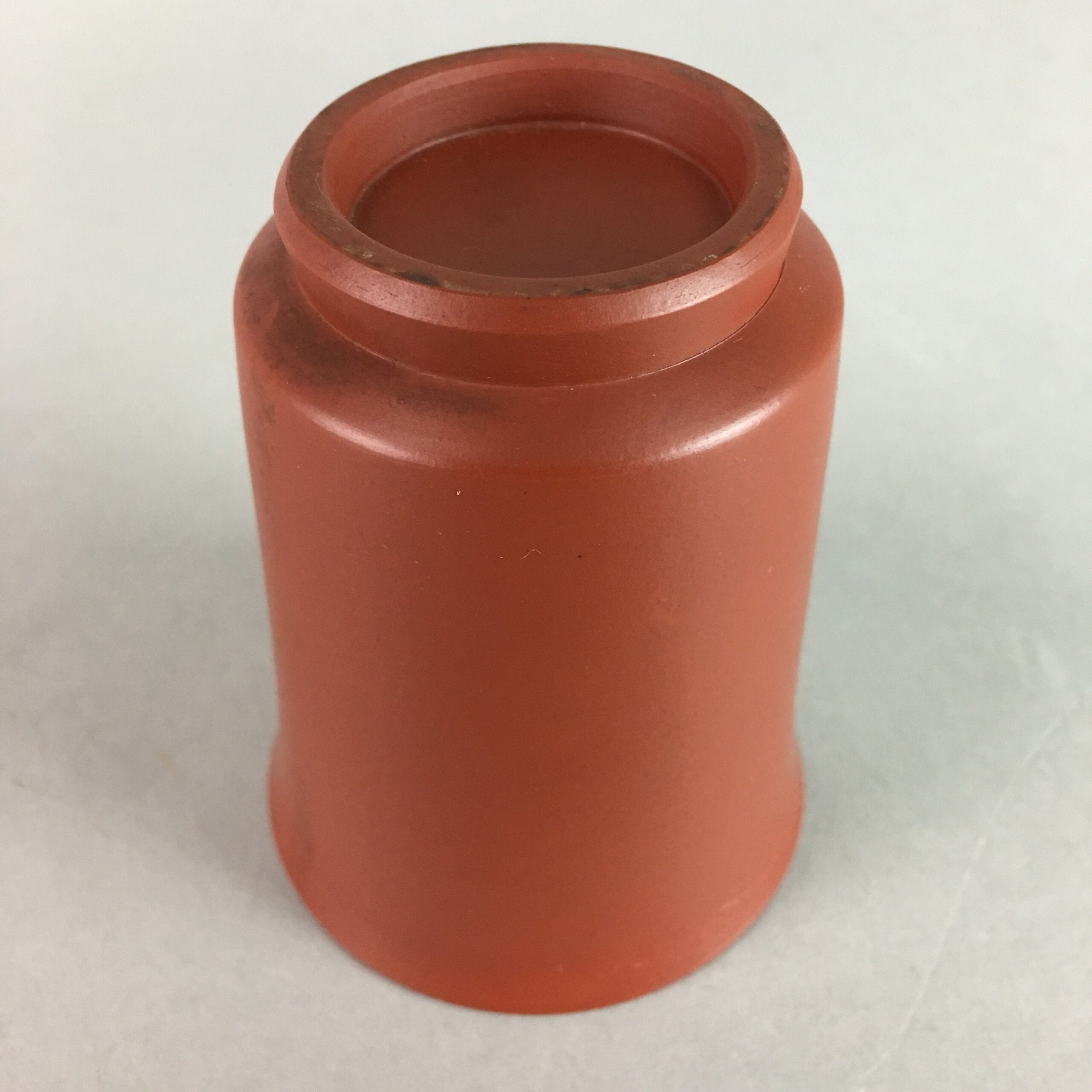 Japanese Tokoname ware Ceramic Teacup Vtg Red Clay Pottery Yunomi Sencha TC56