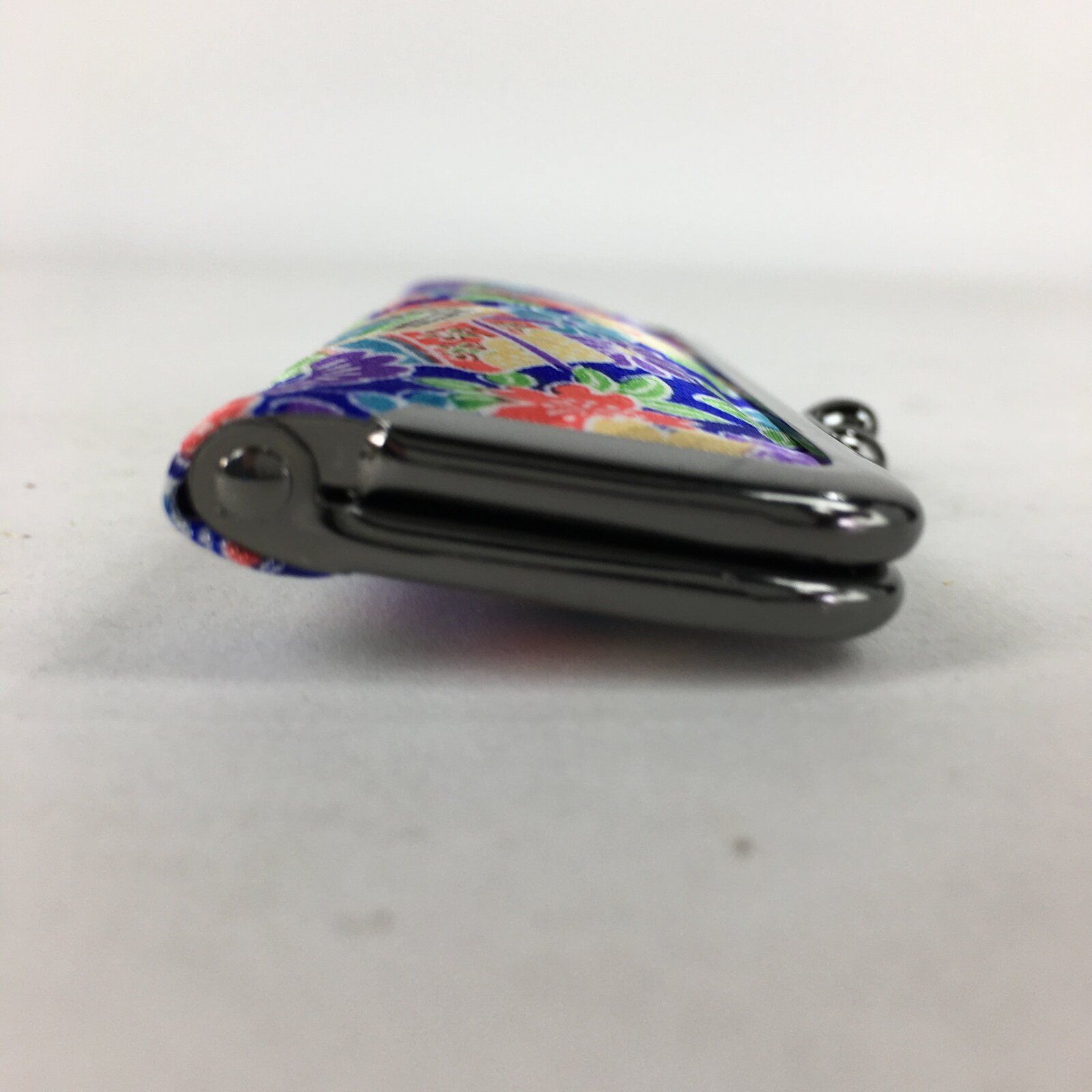 Japanese Traditional Craft Signature Stamp Case Vtg With Clasp Blue KB53