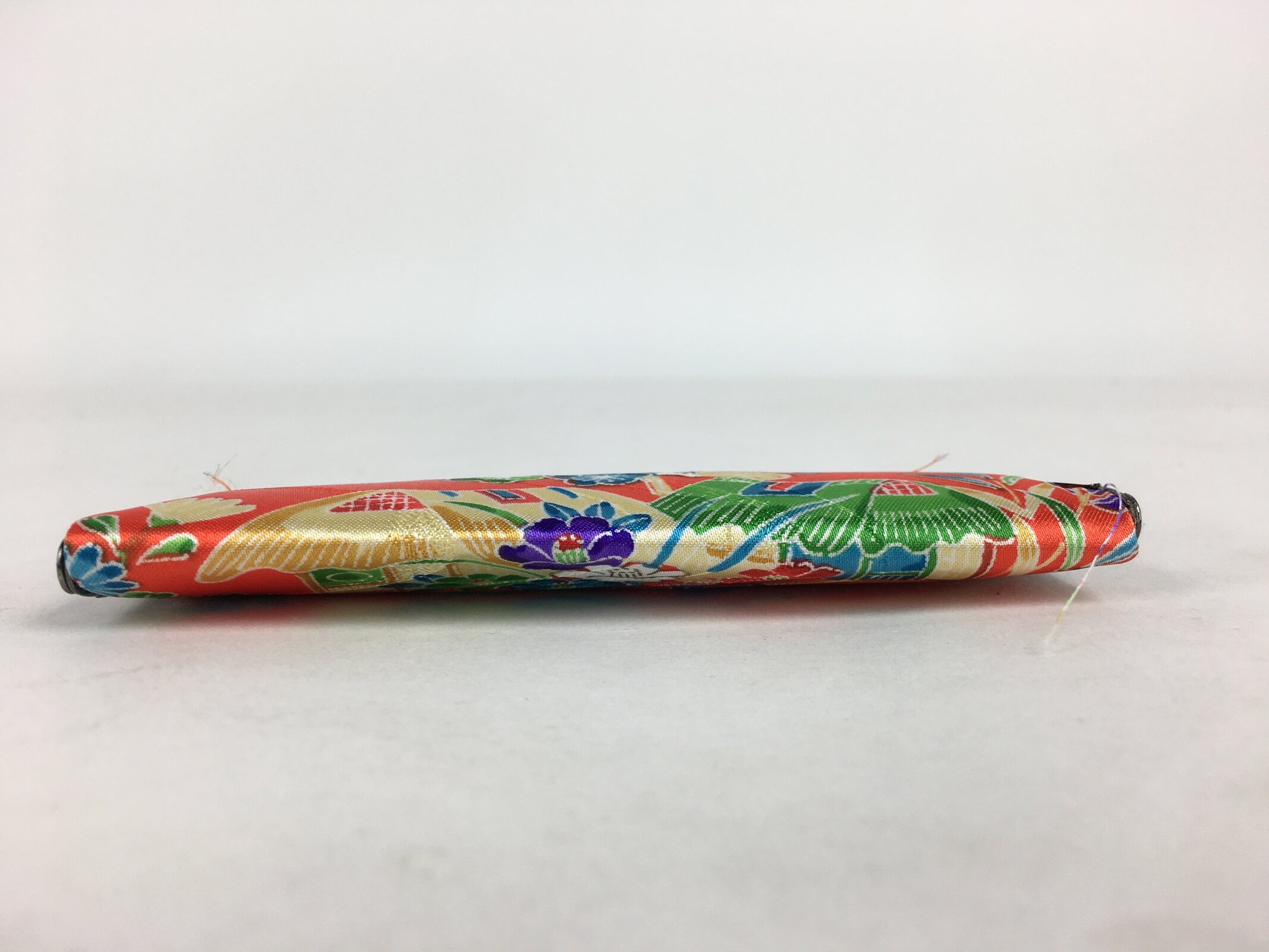 Japanese Traditional Craft Signature Stamp Case Vtg With Clasp Red KB51