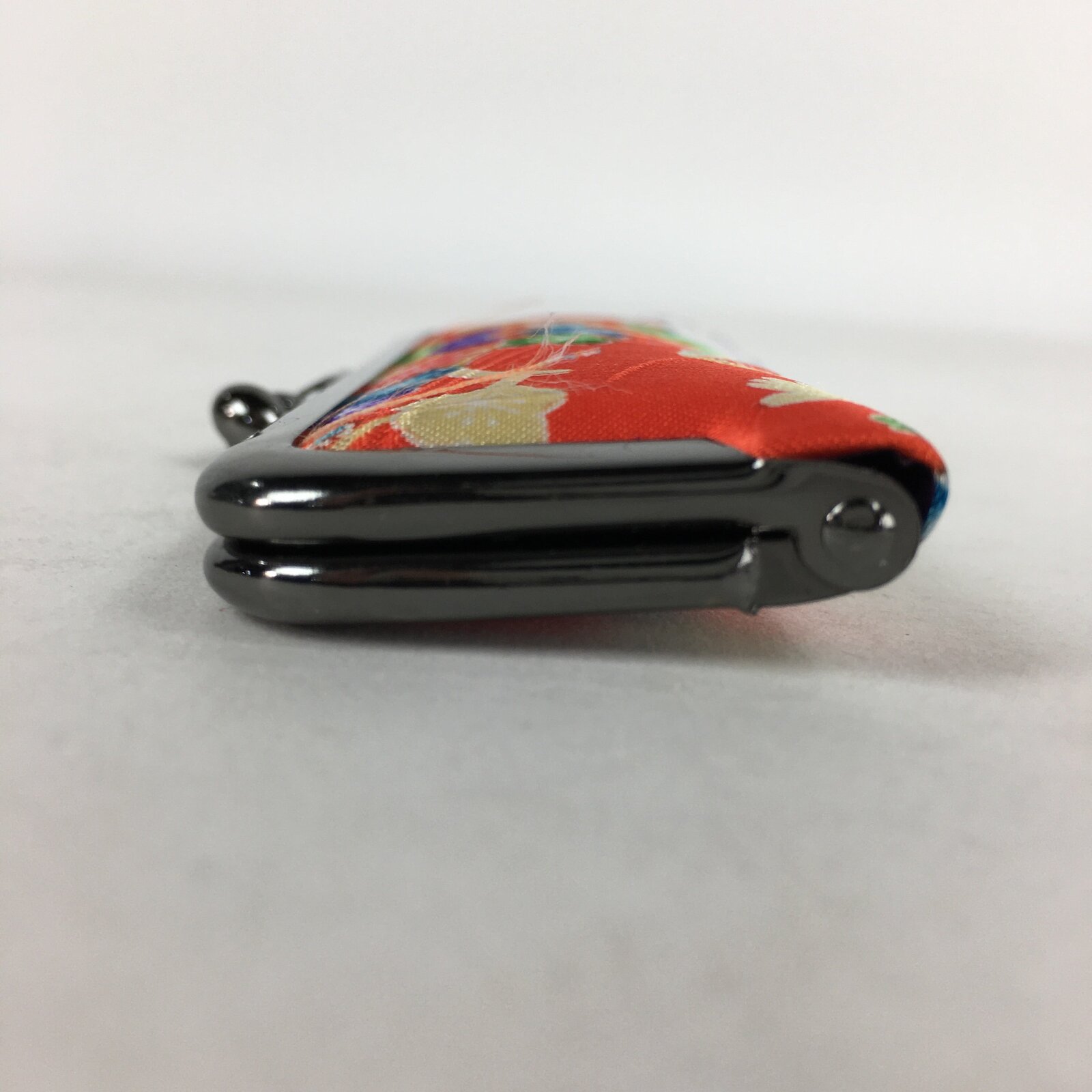 Japanese Traditional Craft Signature Stamp Case Vtg With Clasp Red KB51