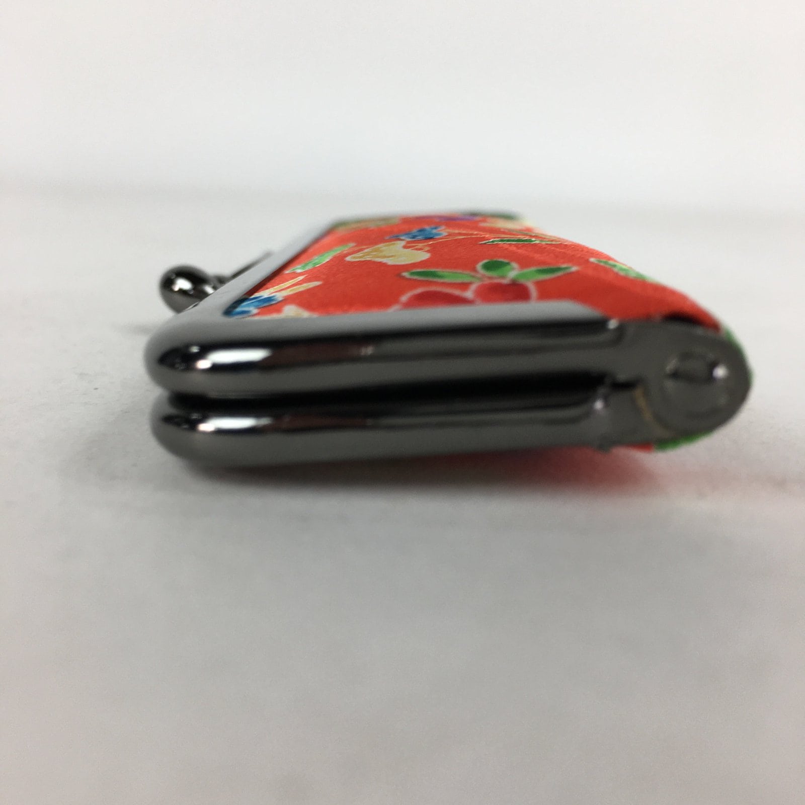 Japanese Traditional Craft Signature Stamp Case Vtg With Clasp Red KB52