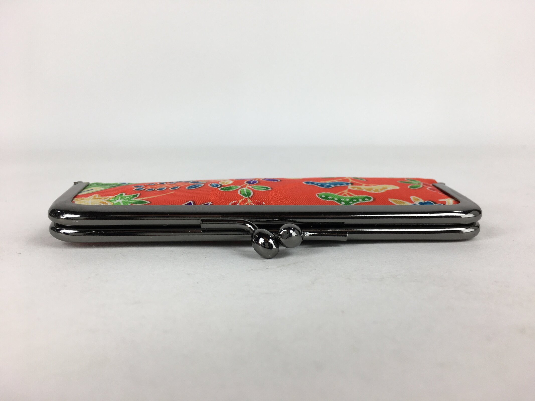 Japanese Traditional Craft Signature Stamp Case Vtg With Clasp Red KB52