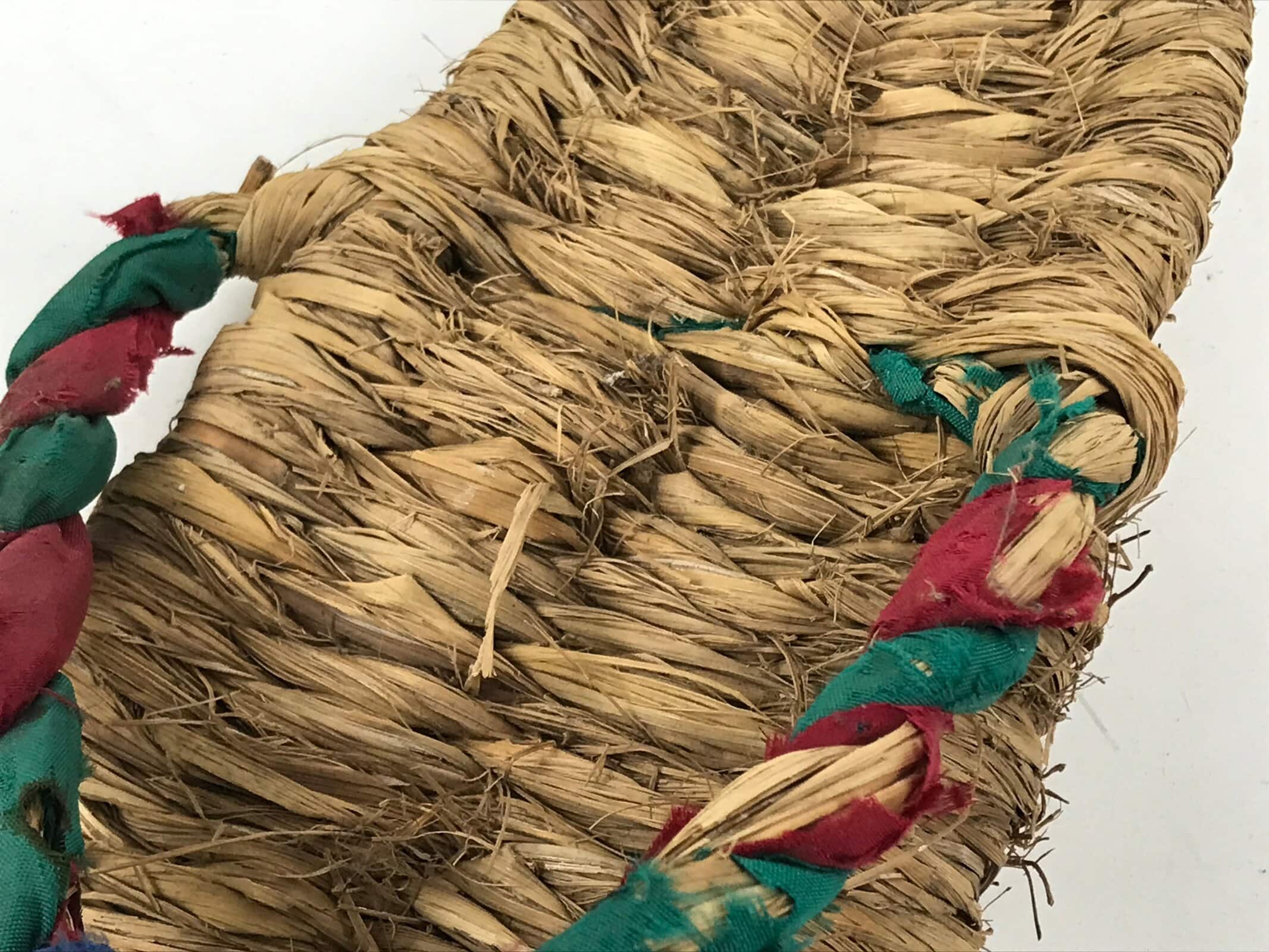 Japanese Traditional Footwear Warazori Rice Straw Sandals Vtg Woven Waraji JK870