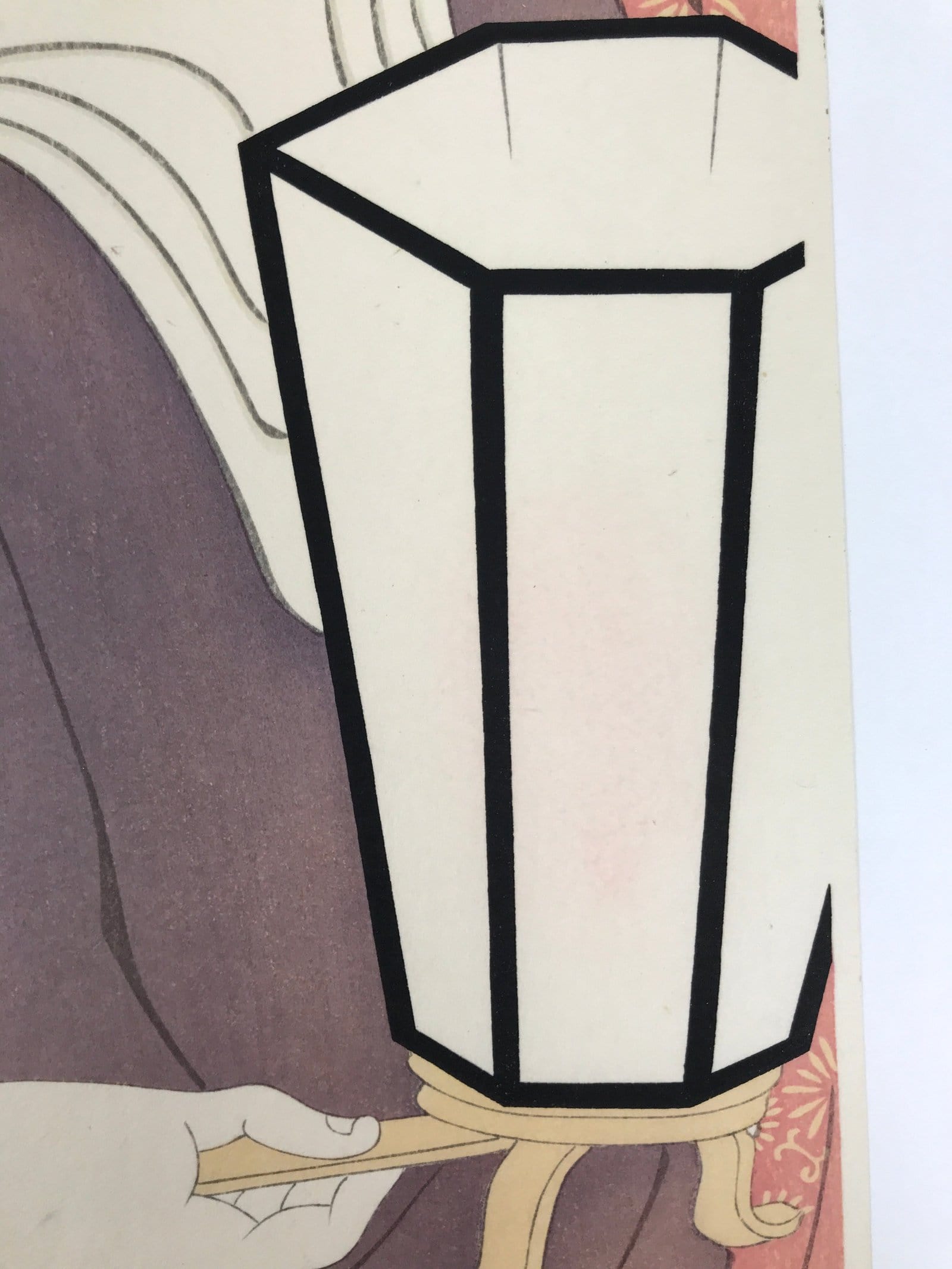 Japanese Ukiyoe Toshusai Sharaku Kabuki Actor Portrait Woodblock Print FL438