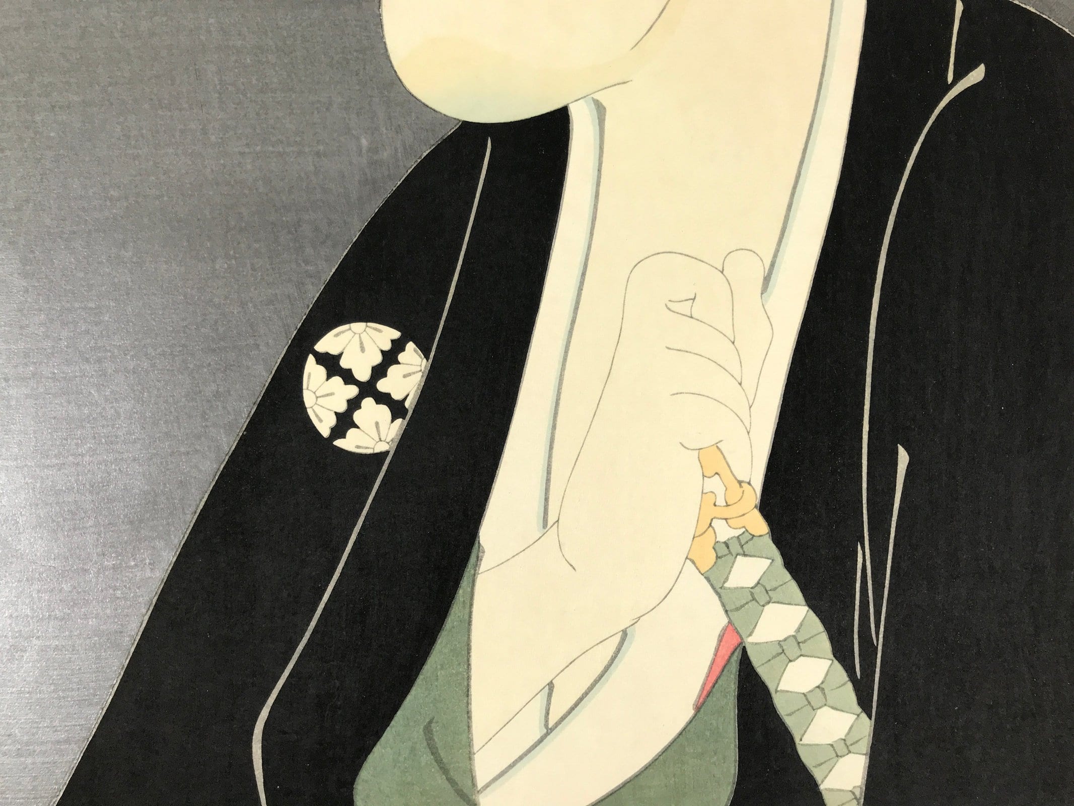 Japanese Ukiyoe Toshusai Sharaku Kabuki Actor Portrait Woodblock Print FL441