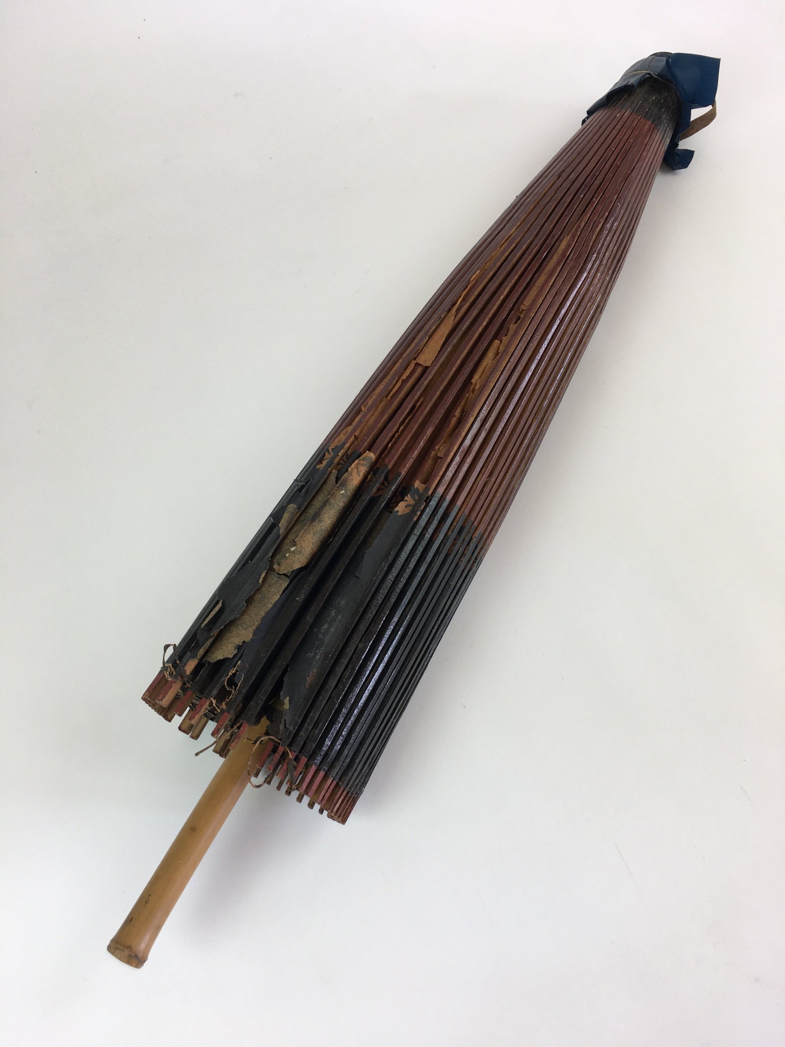 Japanese Umbrella Parasol Wagasa Bangasa Geisha Bamboo Paper Orange JK378