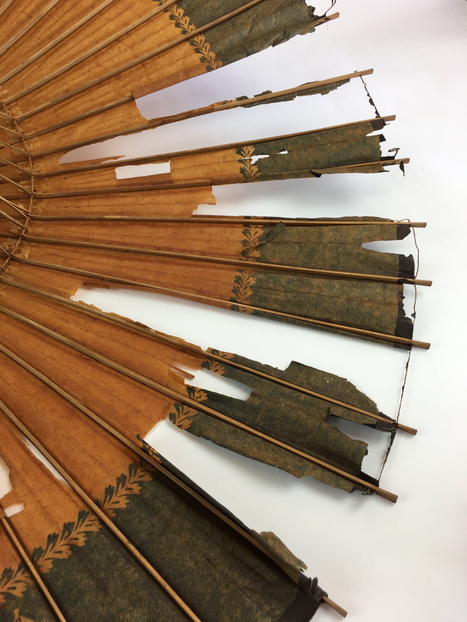 Japanese Umbrella Parasol Wagasa Bangasa Geisha Bamboo Paper Orange JK378