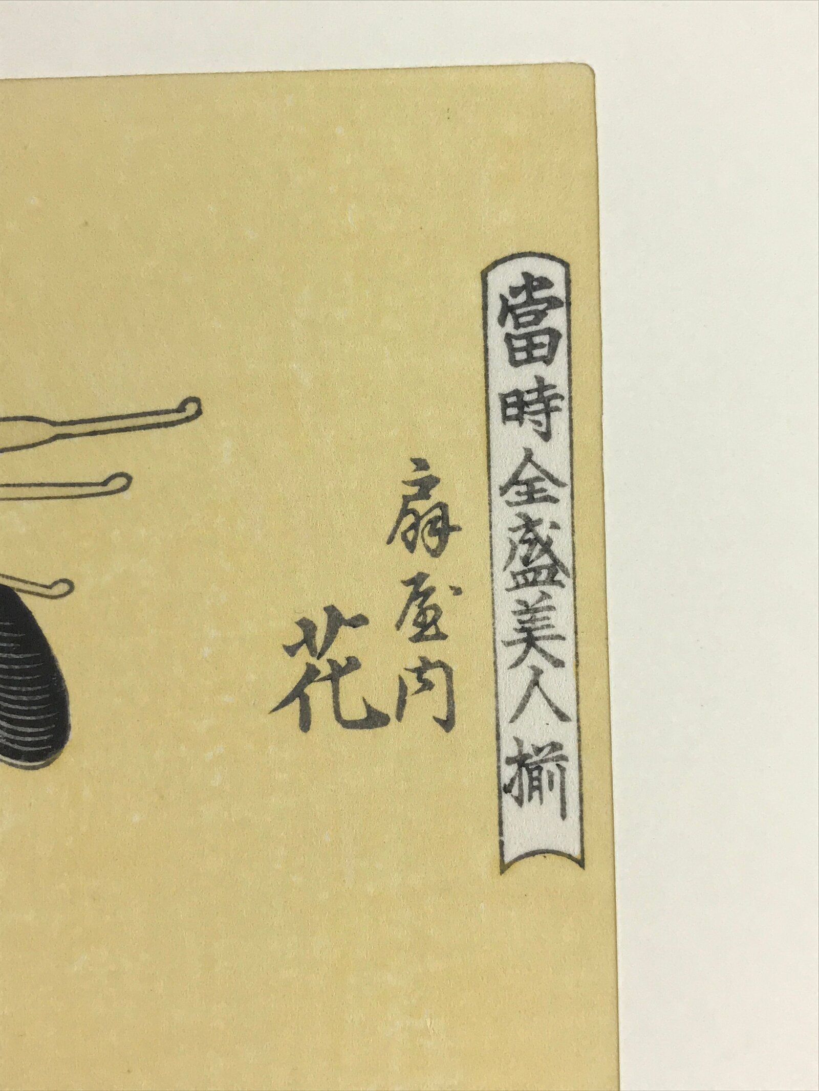 Japanese Utamaro Selection Ukiyoe Woodblock Printing Hanga Oiran Lady FL191