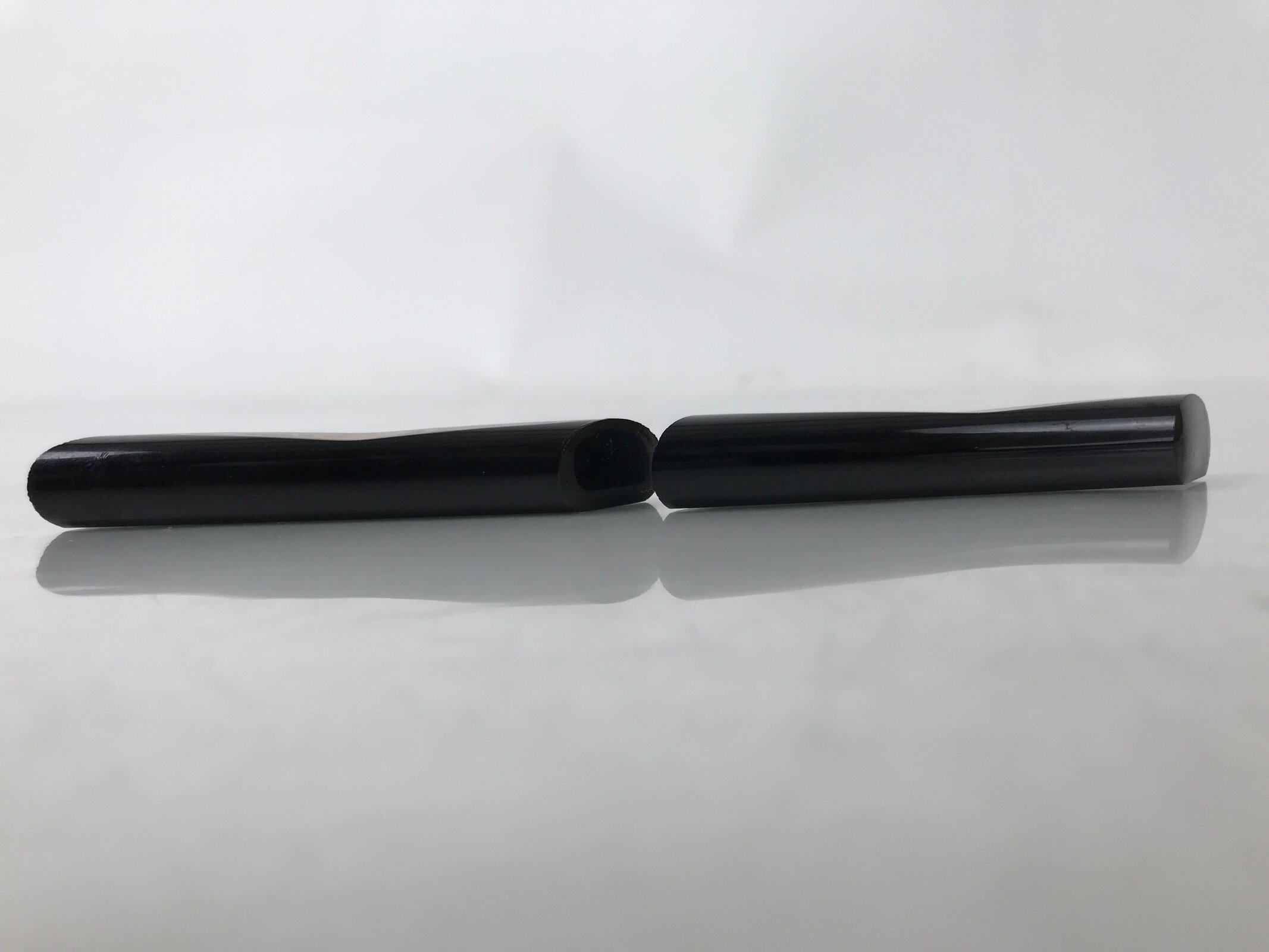 Japanese Wakasa Nuri Lacquered Wooden Chopstick Rest 5 Pcs Vtg Black Red LWB110