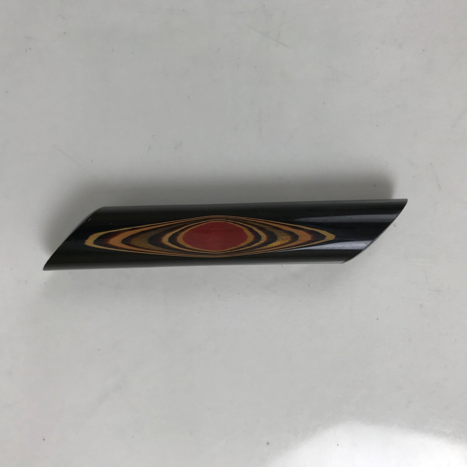 Japanese Wakasa Nuri Lacquered Wooden Chopstick Rest 5 Pcs Vtg Black Red LWB110