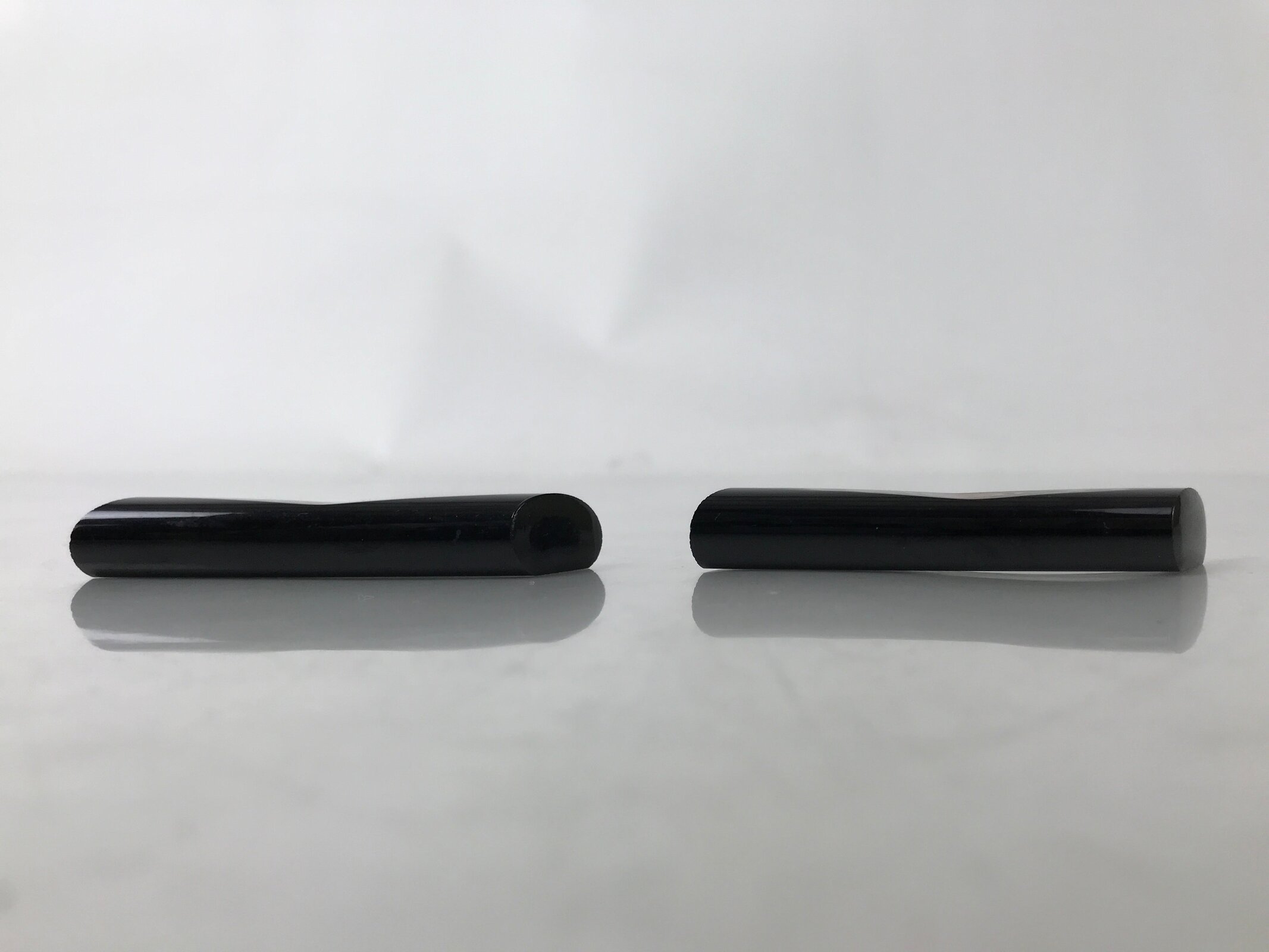 Japanese Wakasa Nuri Lacquered Wooden Chopstick Rest 5 Pcs Vtg Black Red LWB110